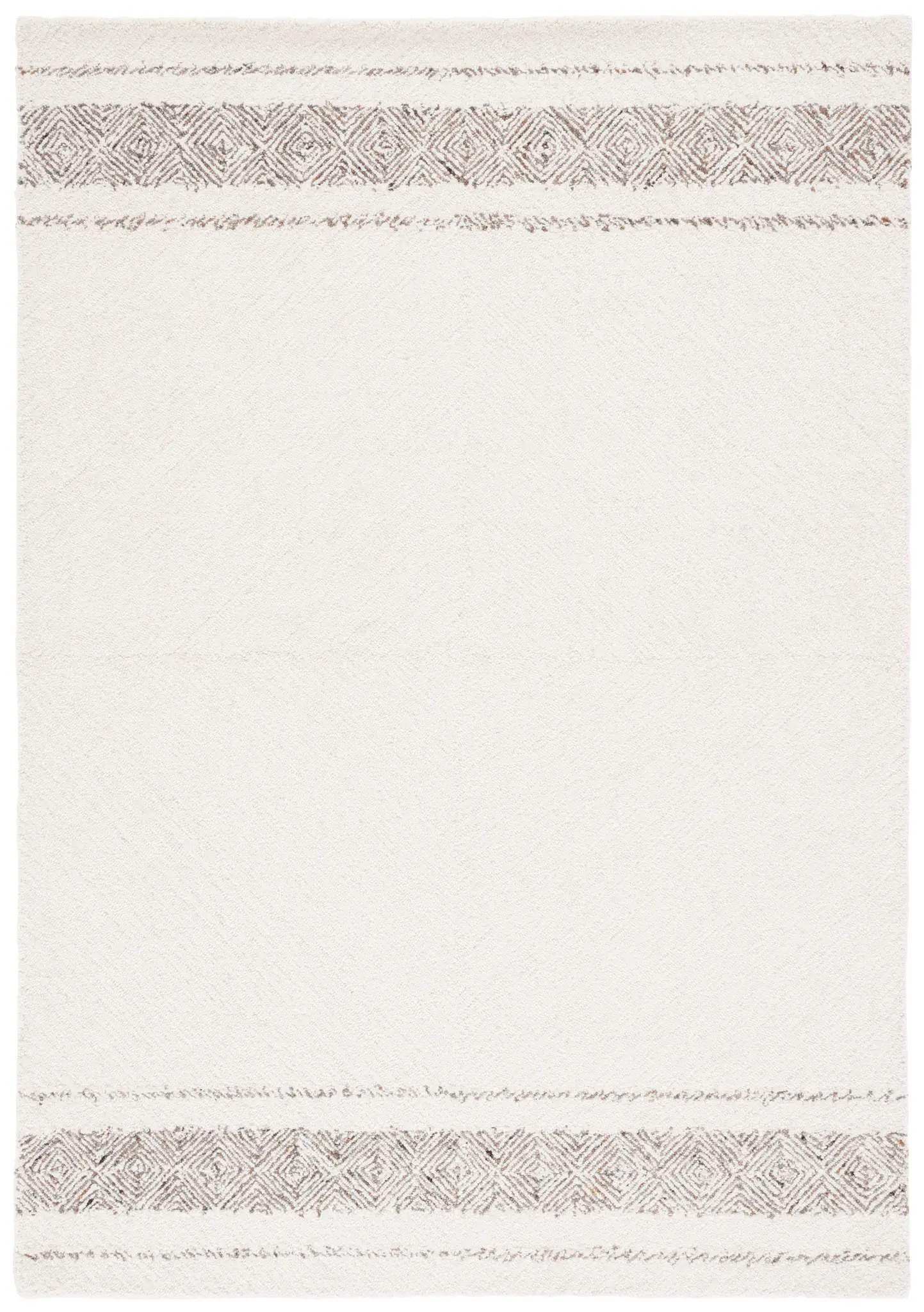Kenya Banded Diamond Hand-Tufted Wool Rug