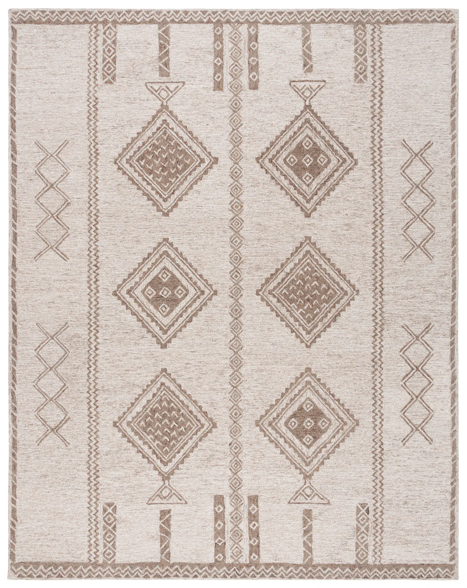 Kenya Tribal Diamond Hand-Tufted Wool Rug