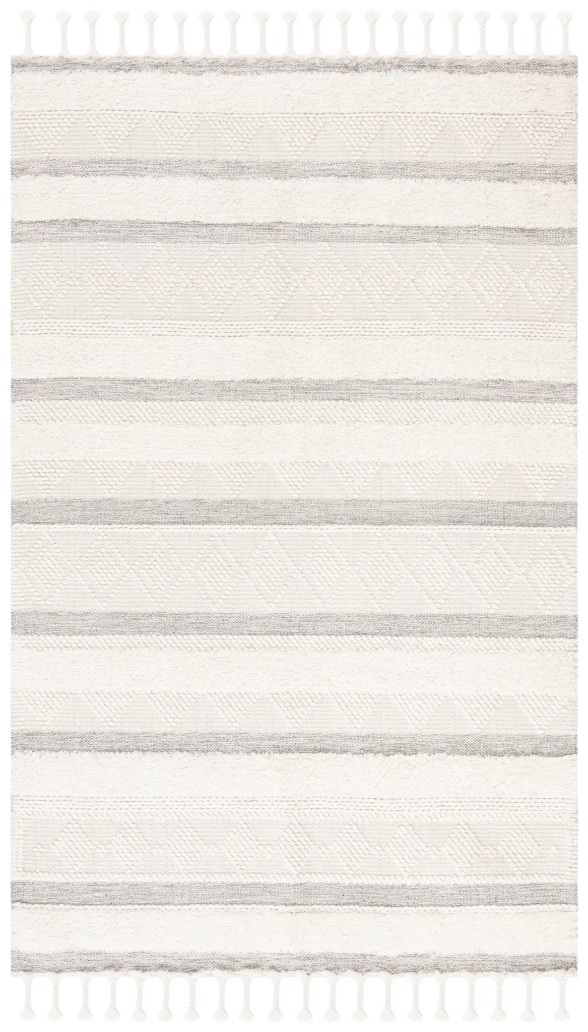 Kenya Striped Triangle Hand-Woven Wool Rug