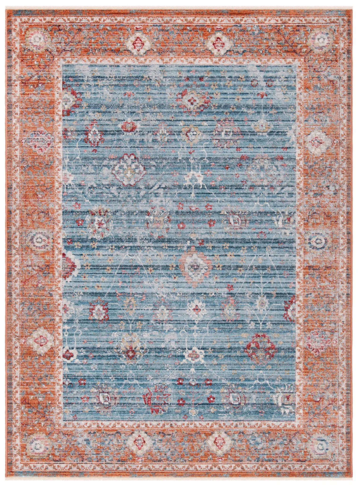 Kenitra Distressed Border Rug