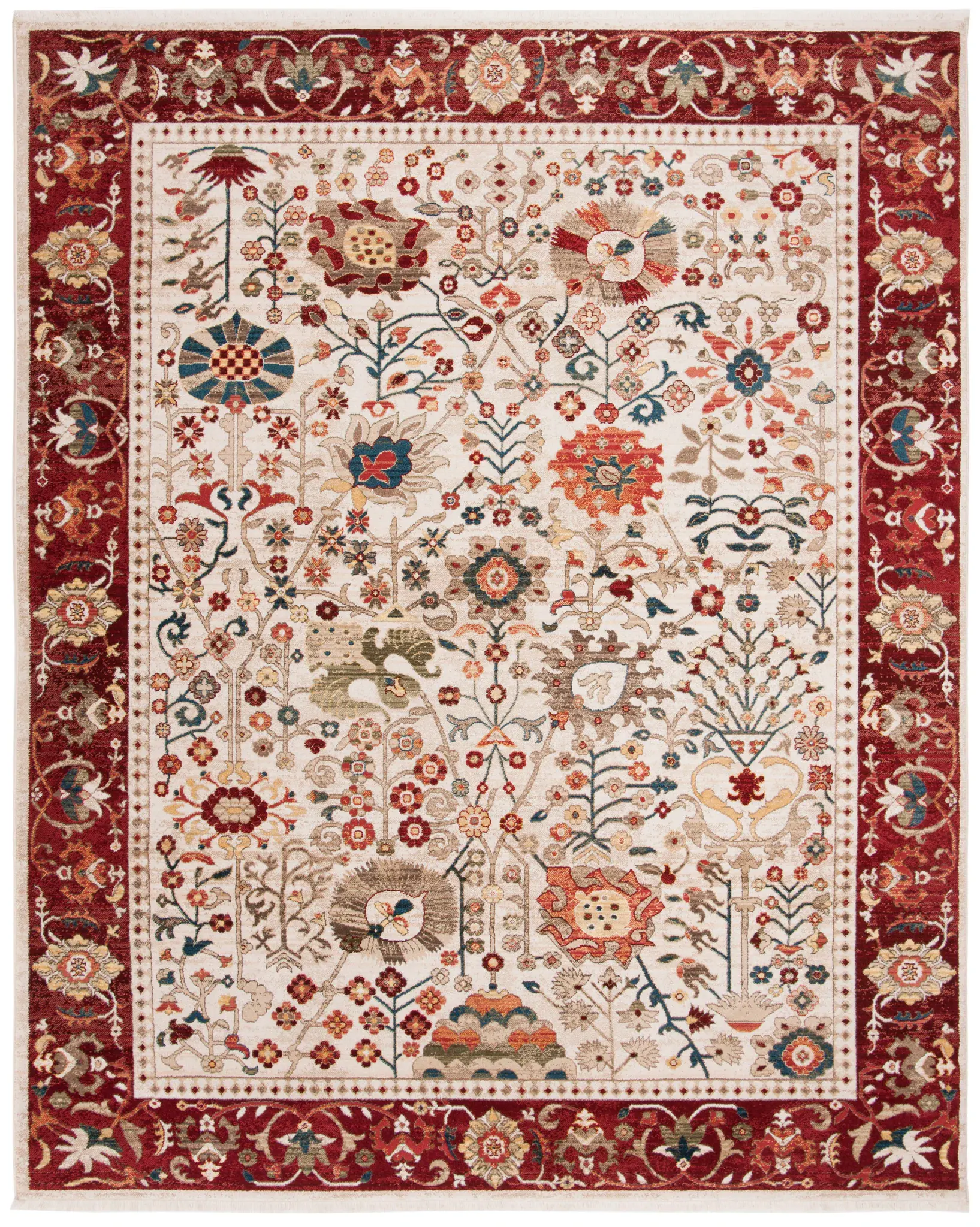Kashan Allover Floral Rug