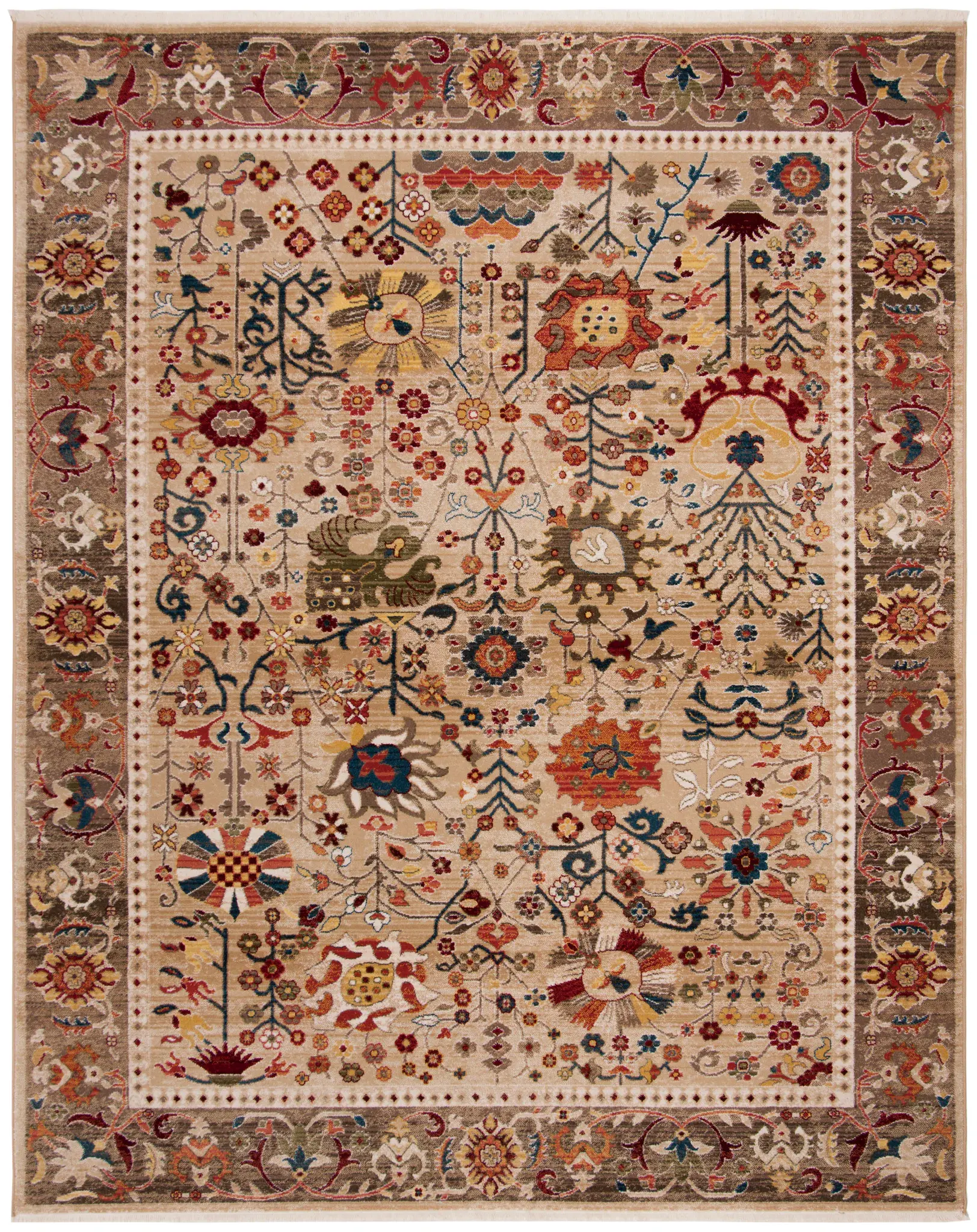 Kashan Allover Floral Rug