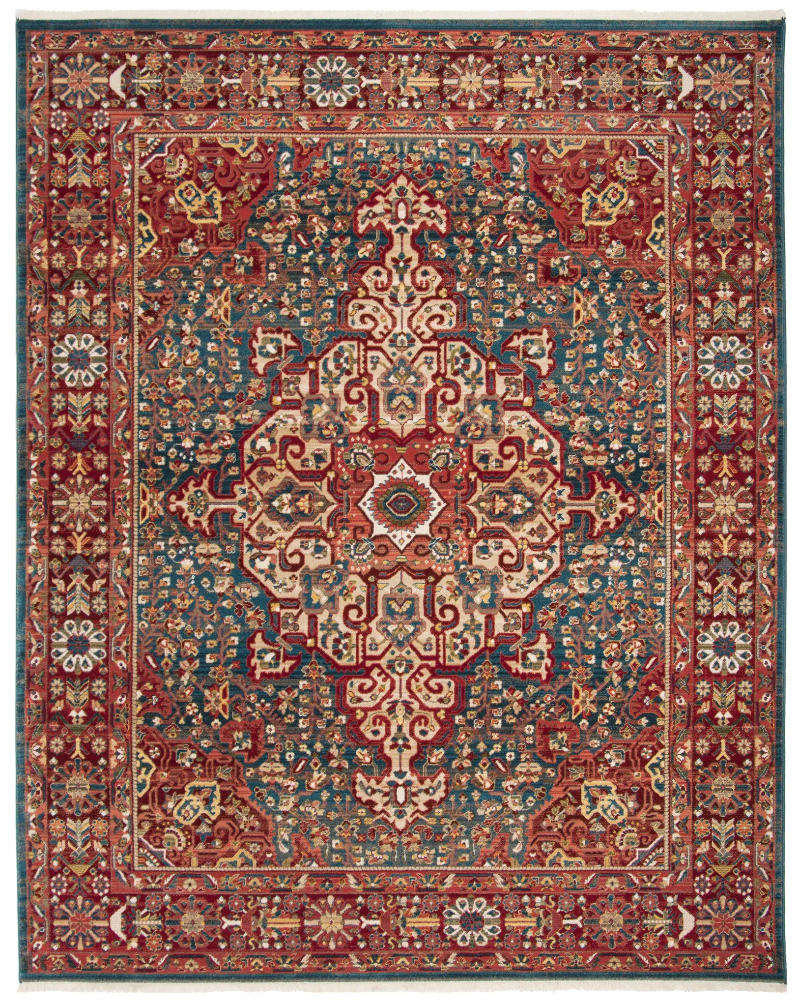 Kashan Floral Medallion Rug