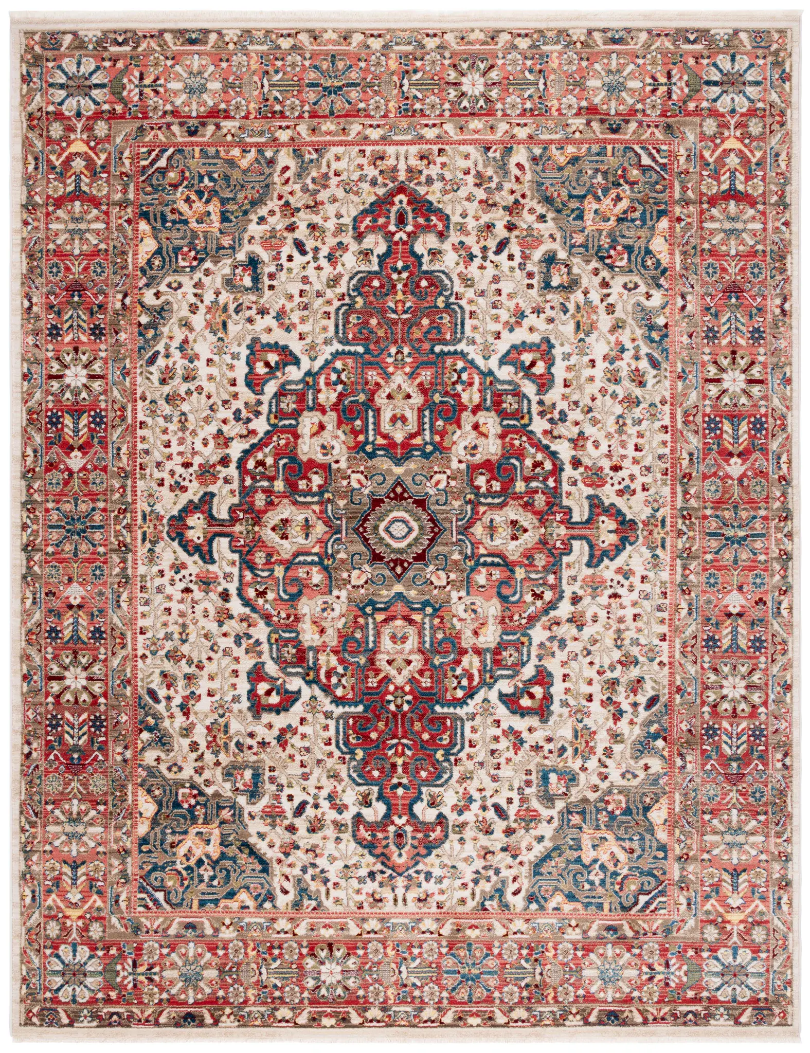 Kashan Floral Medallion Rug