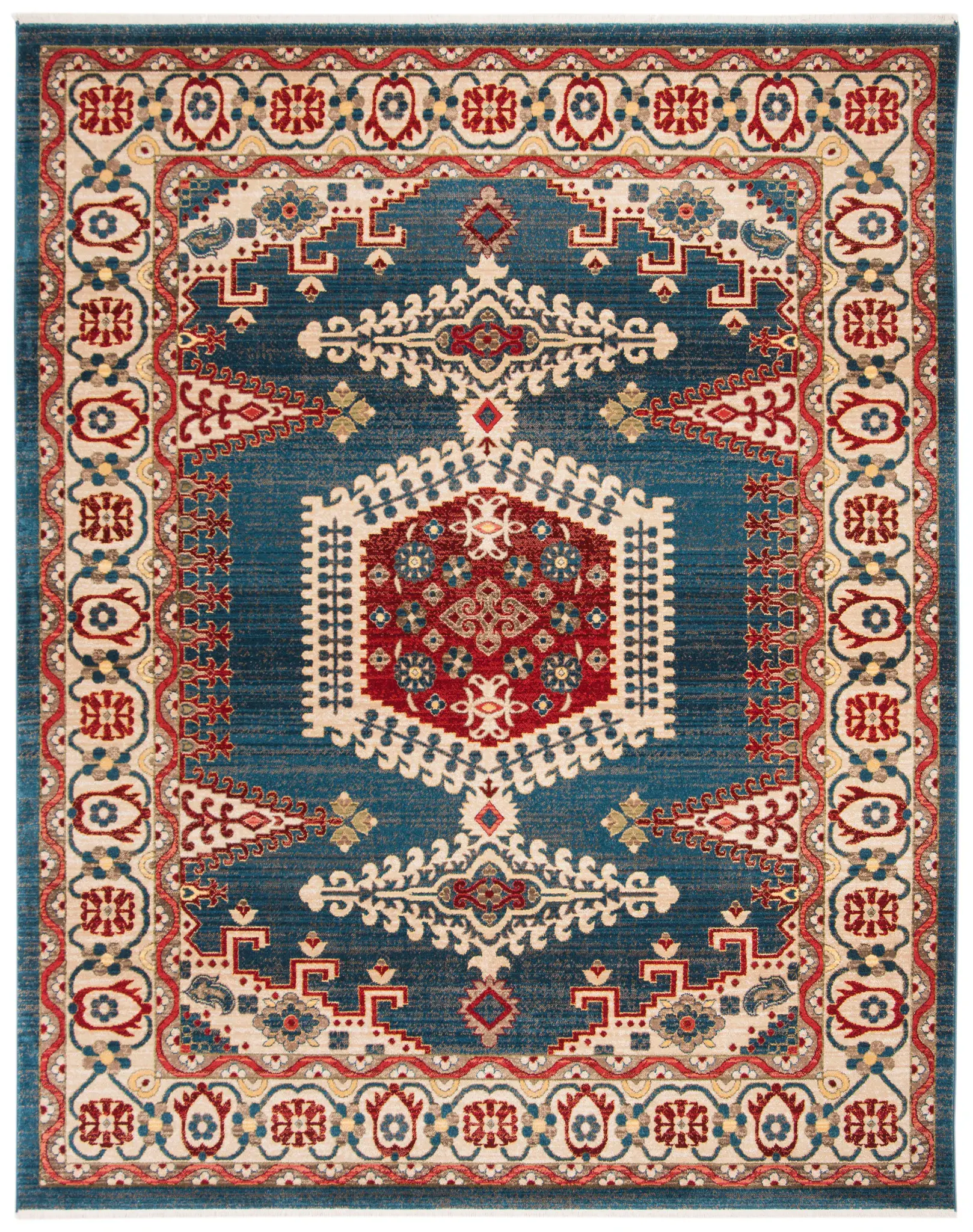 Kashan Geometric Medallion Rug