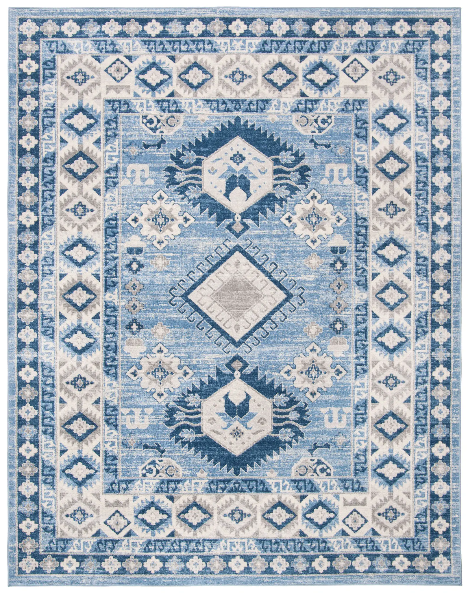 Kazak Diamond Medallion Rug