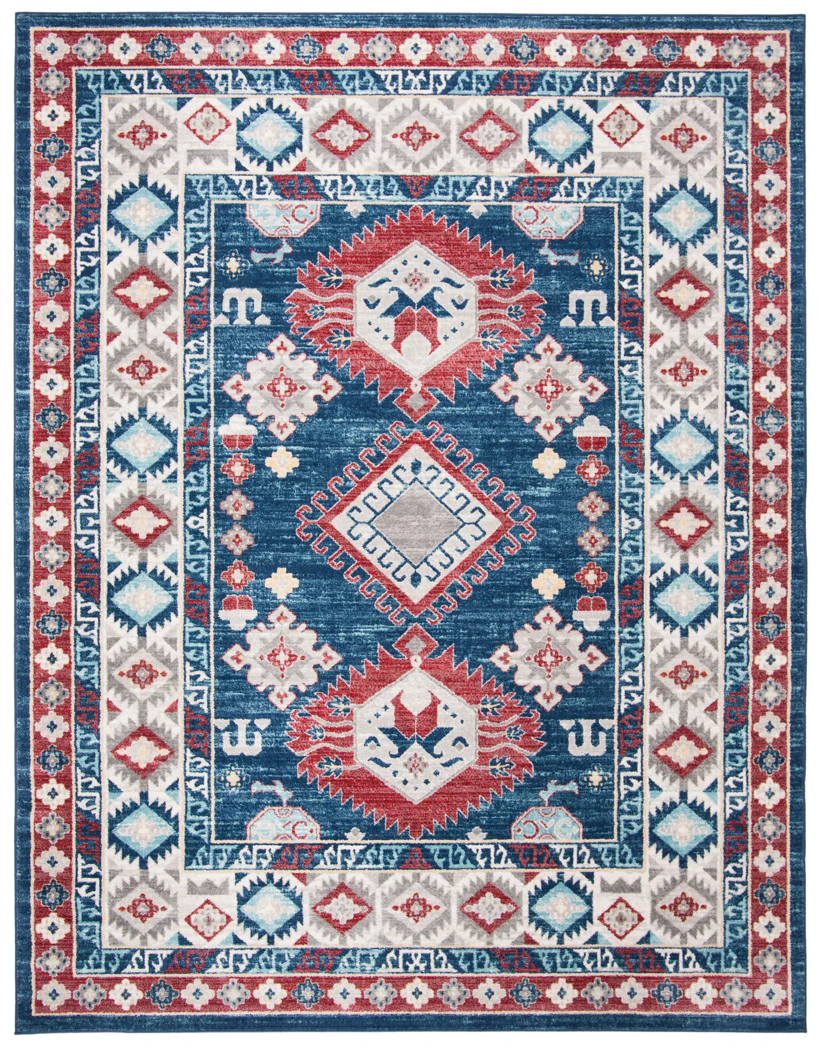 Kazak Diamond Medallion Rug
