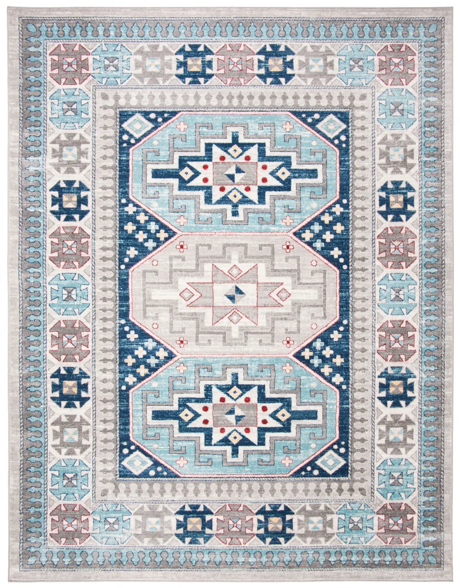 Kazak Triple Medallion Rug