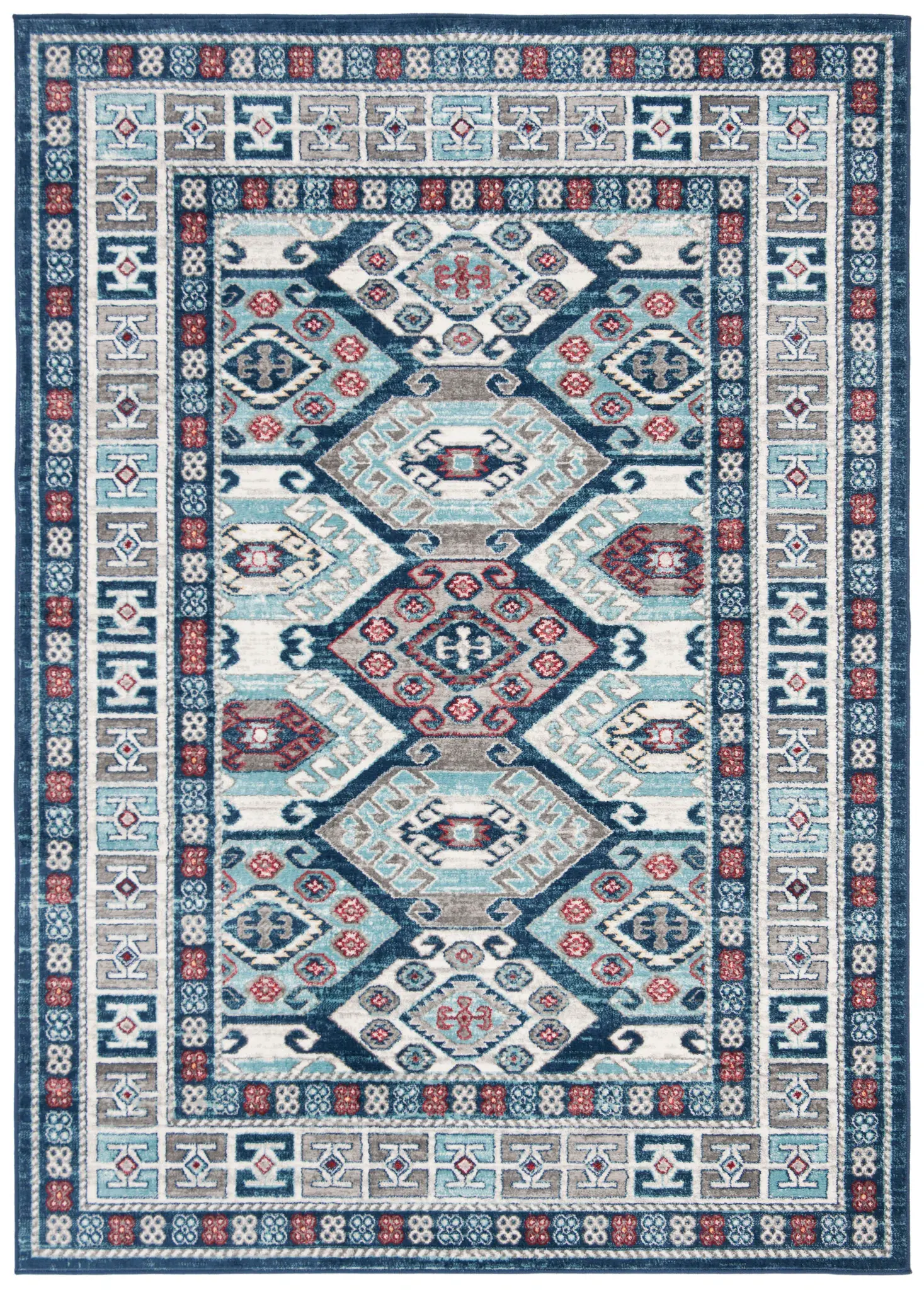 Kazak Stacked Diamond Rug