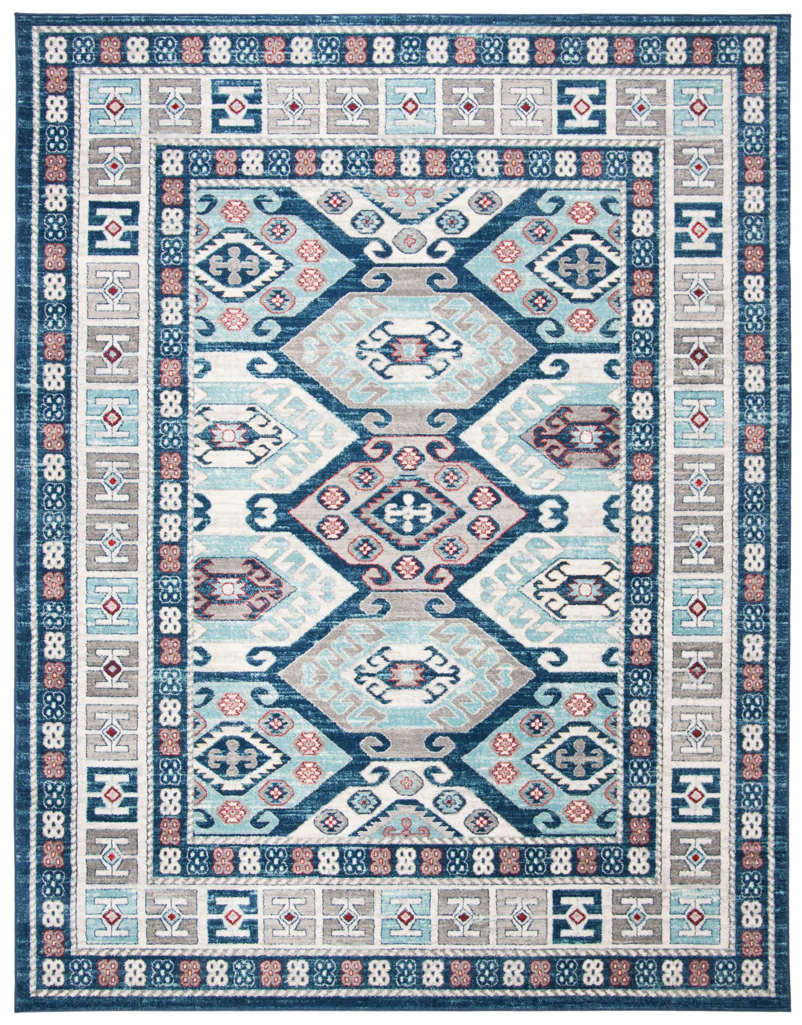 Kazak Stacked Diamond Rug