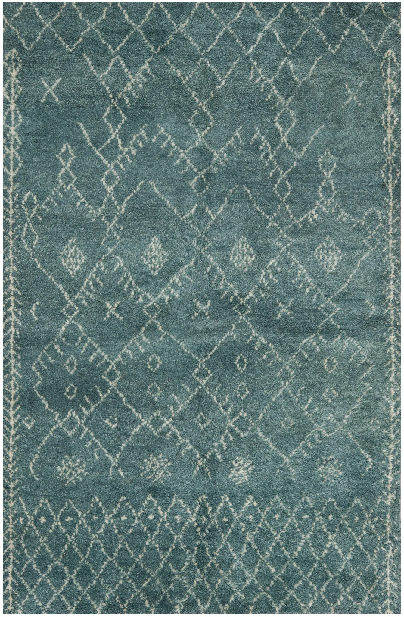 Loft Diamond Lattice Hand-Knotted Wool Rug
