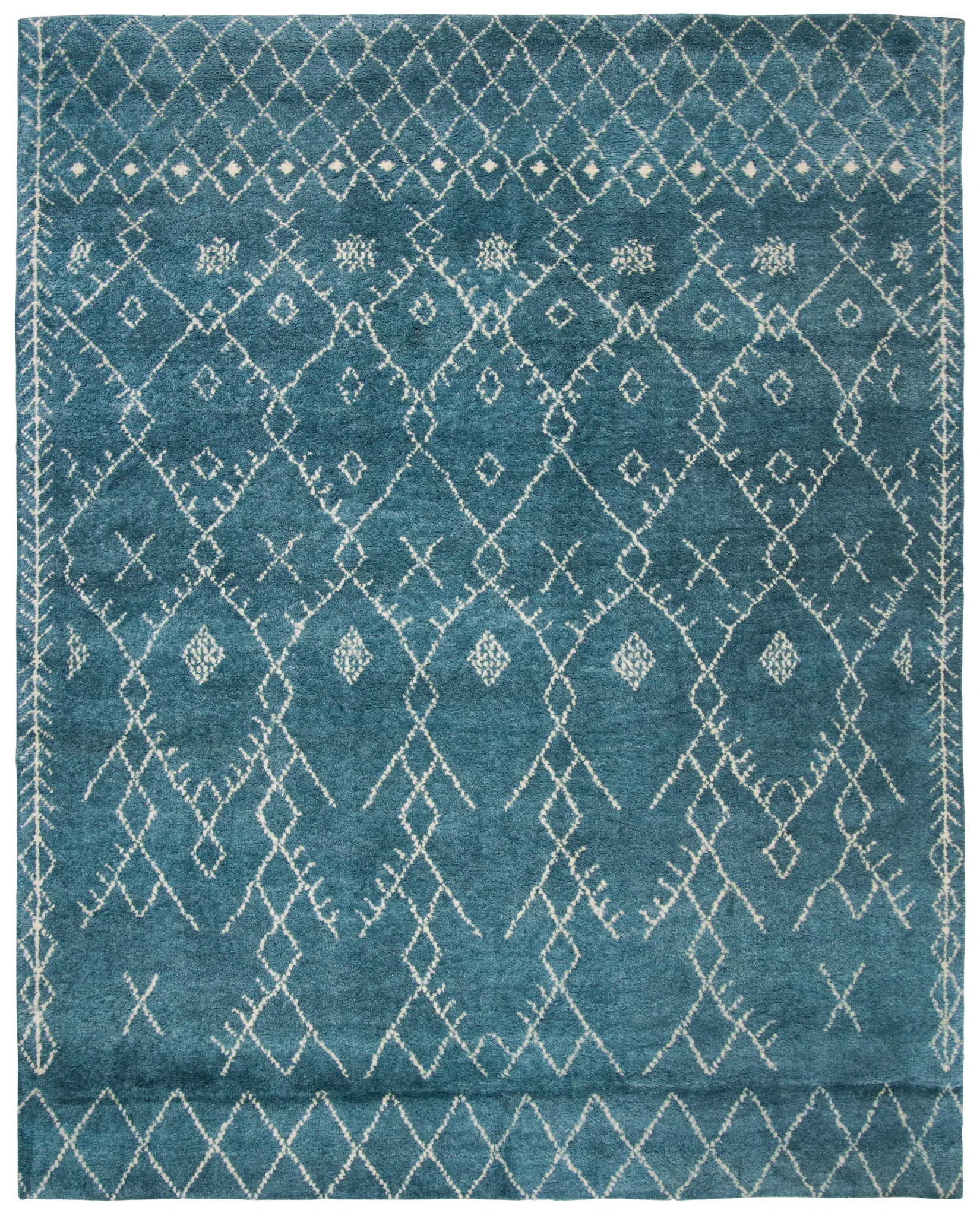 Loft Diamond Lattice Hand-Knotted Wool Rug
