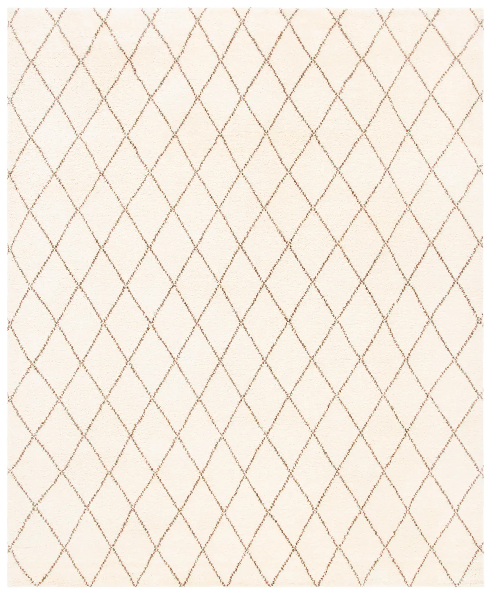 Loft Diamond Grid Hand-Knotted Wool Rug