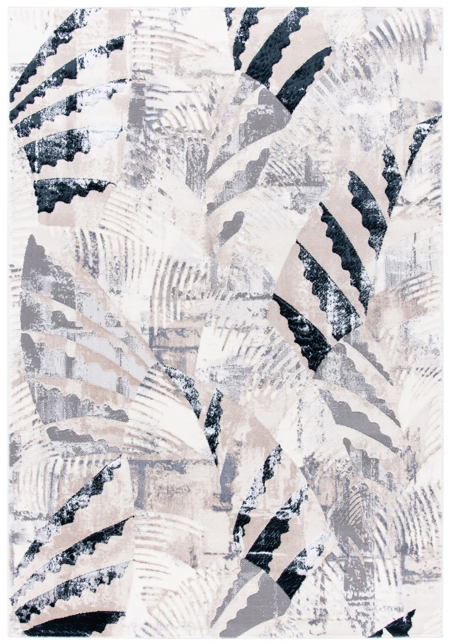 Lagoon Palm Leaf Rug