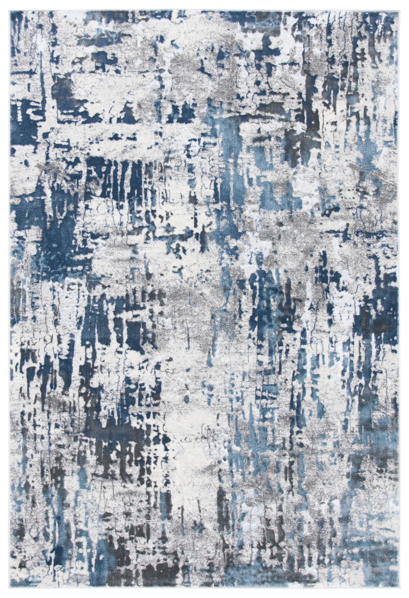 Lagoon Abstract Drip Rug