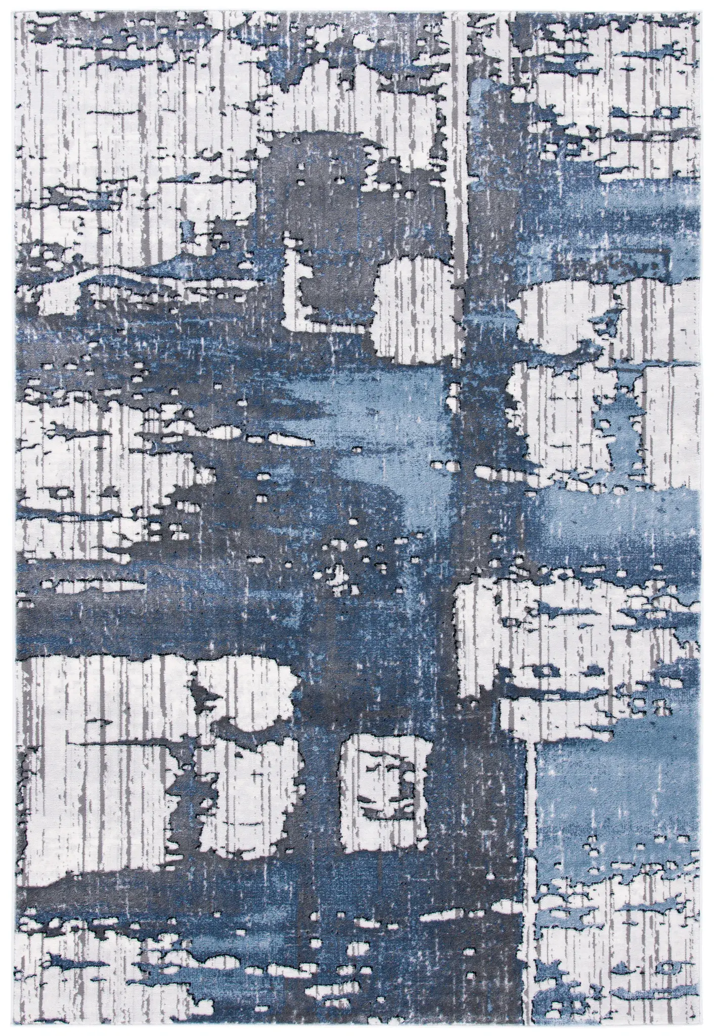 Lagoon Abstract Block Rug