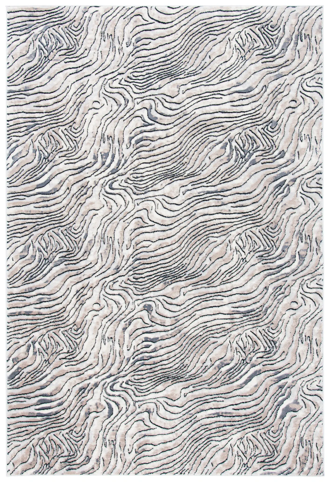 Lagoon Swirl Stripe Rug