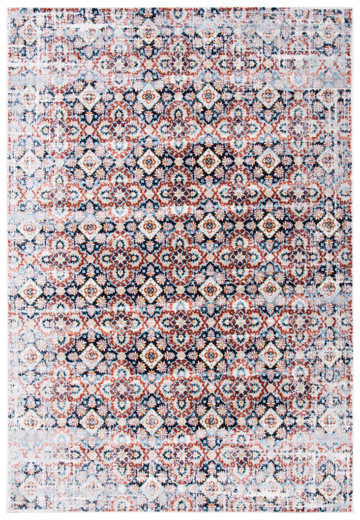 Lagoon Distressed Tile Rug