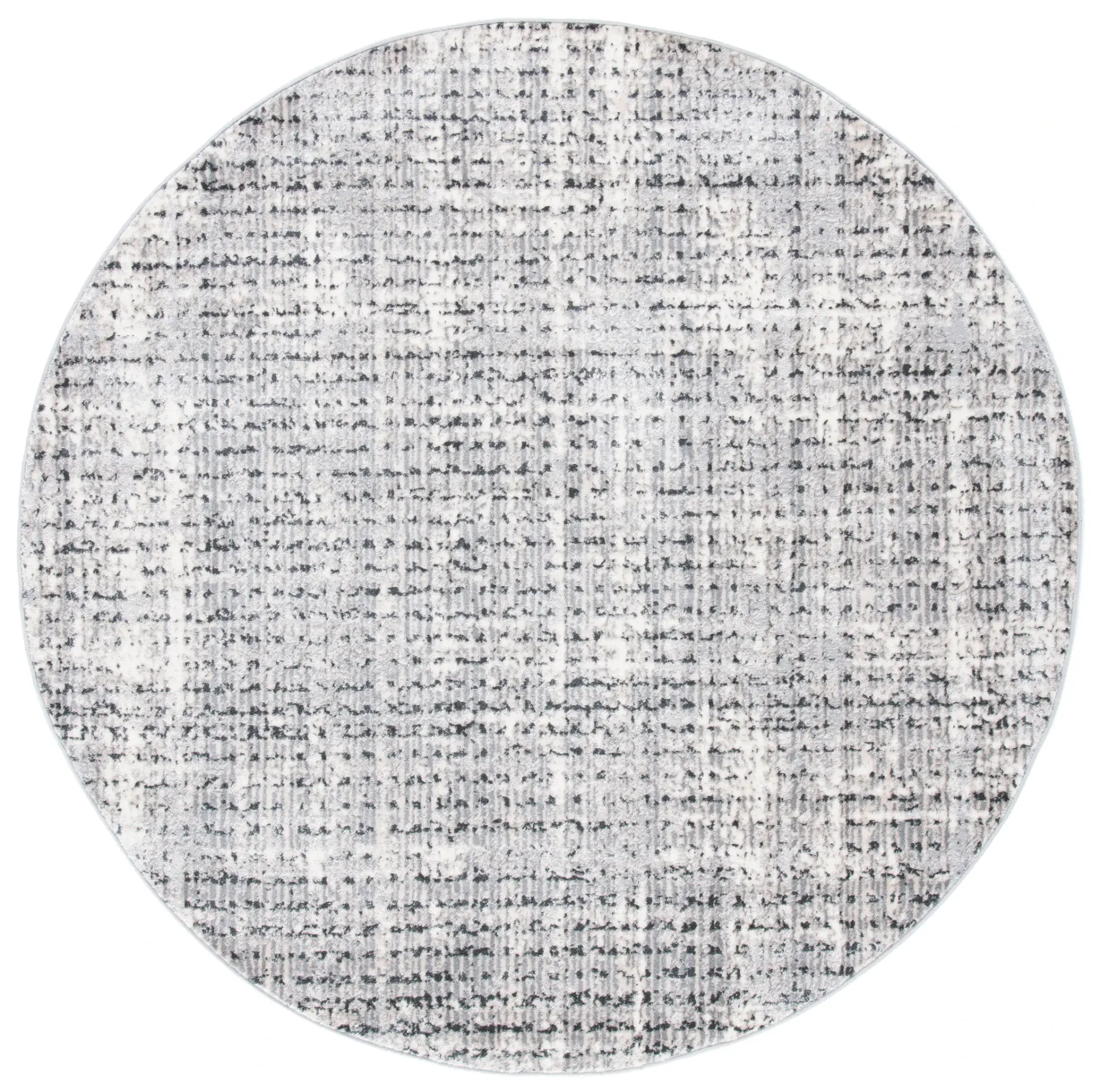 Lagoon Distressed Grid Rug
