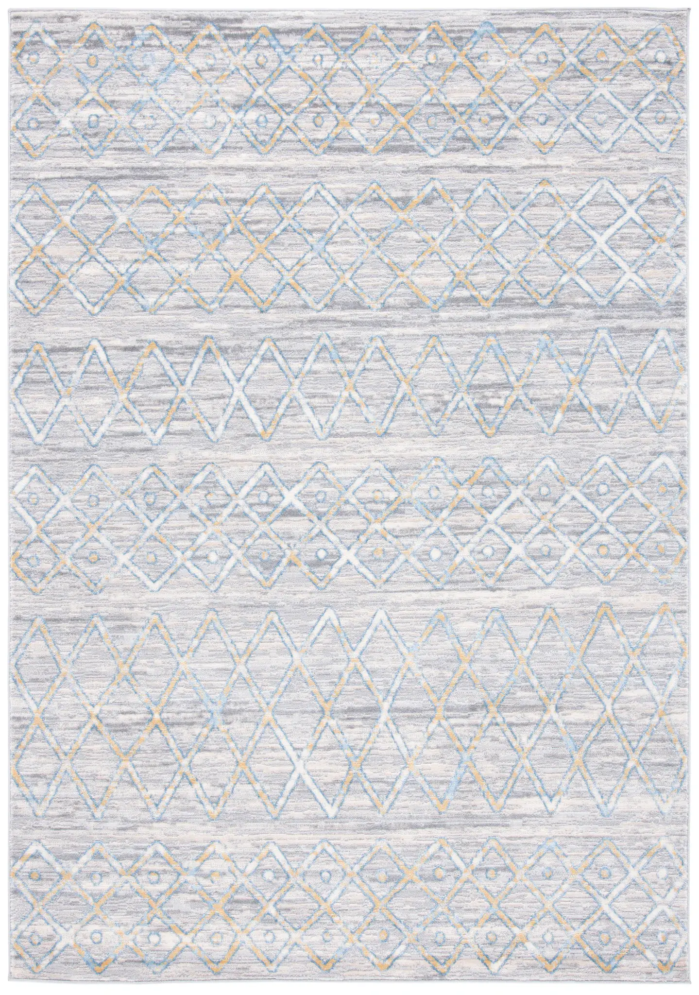 Lagoon Banded Diamond Rug