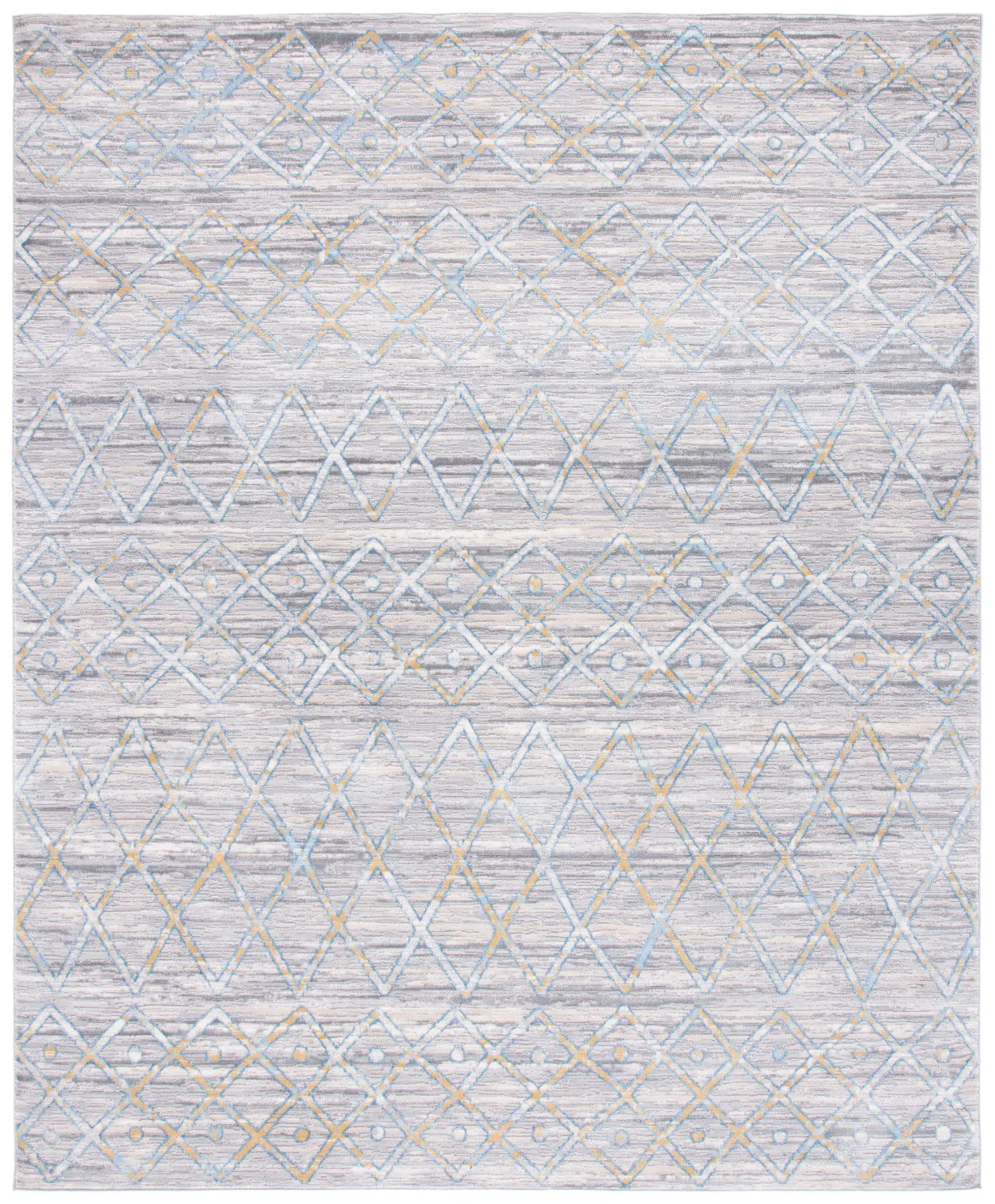 Lagoon Banded Diamond Rug
