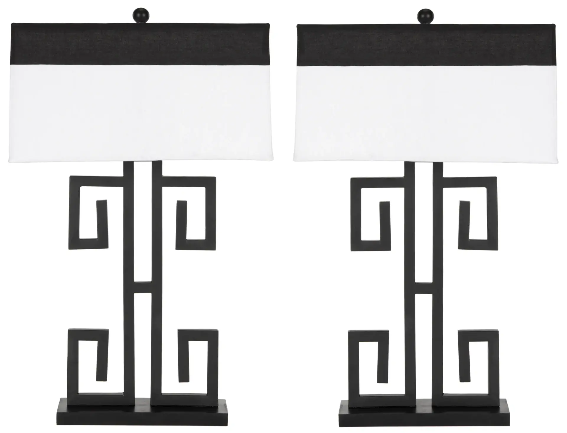 Greek Key Table Lamp (Set of 2)
