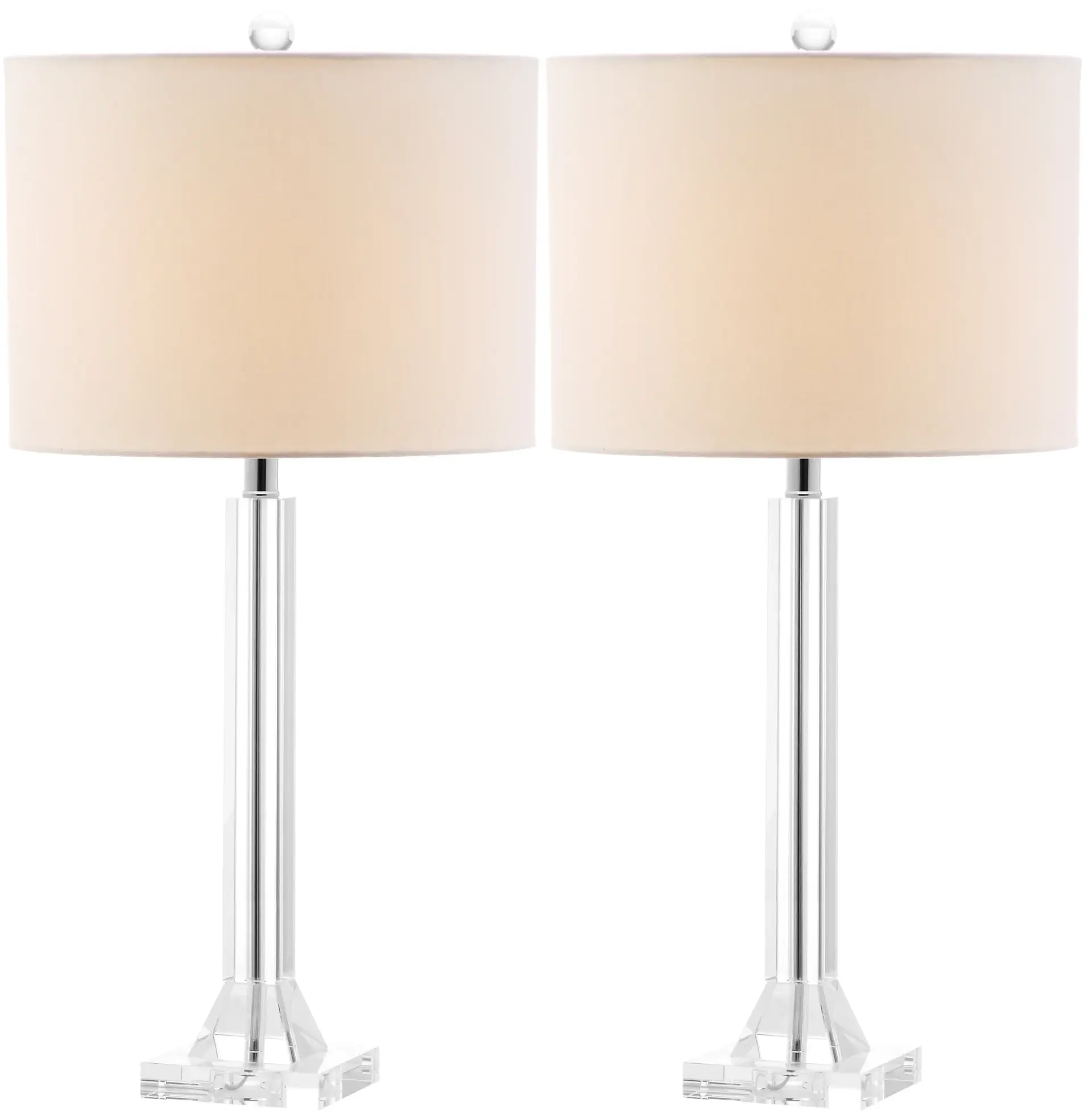 Tyrone Crystal Column Lamp (Set Of 2)