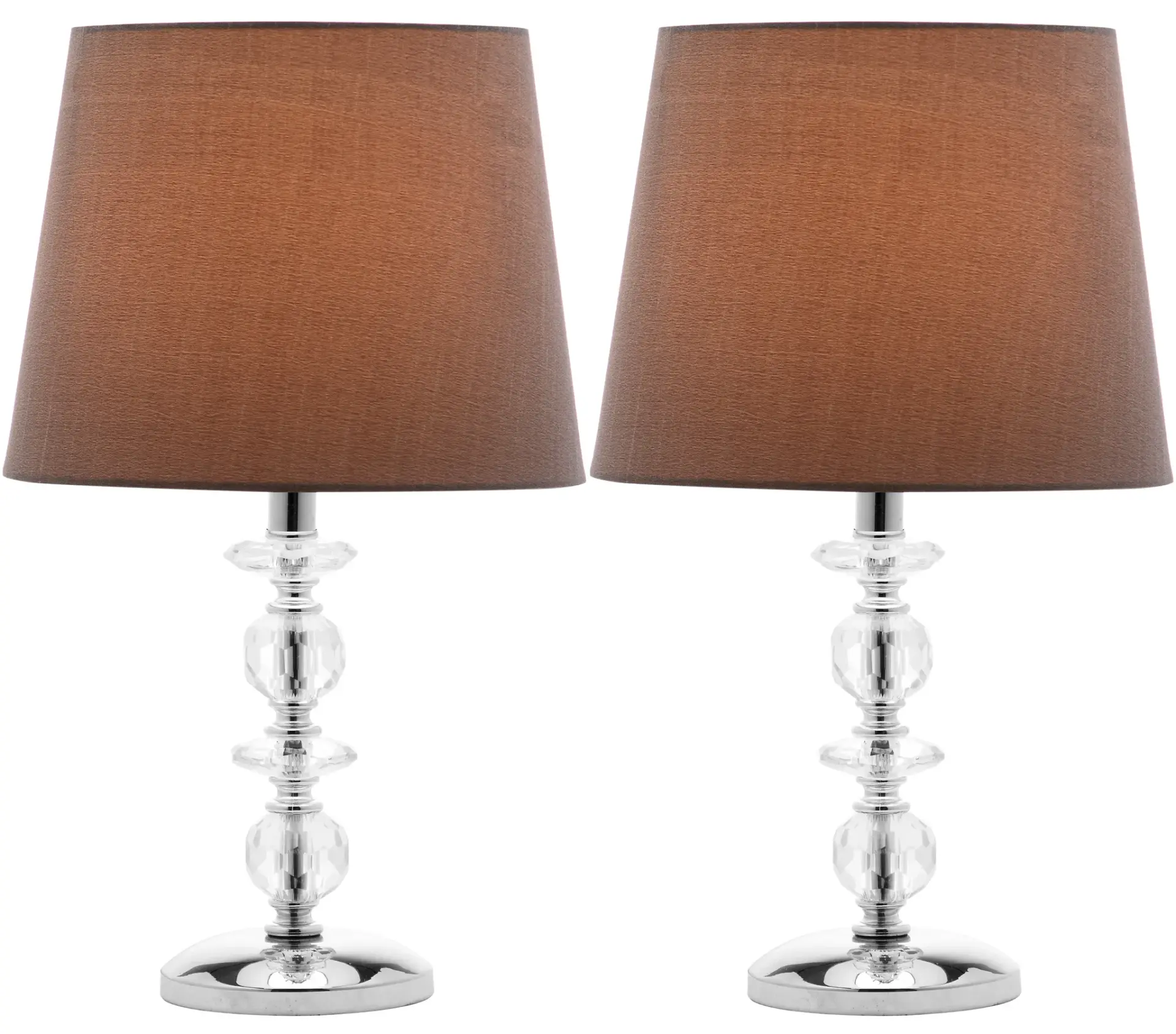 Derry Stacked Crystal Orb Lamp (Set Of 2)