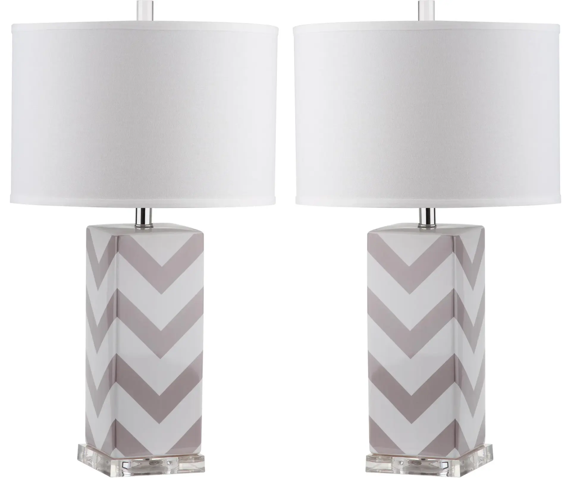 Chevron Stripe Table Lamp (Set of 2)