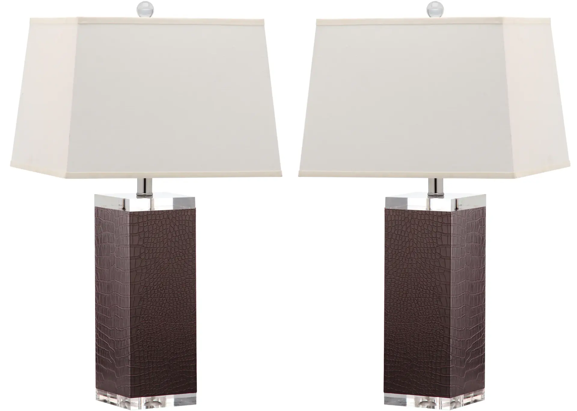 Deco Leather Table Lamp (Set Of 2)