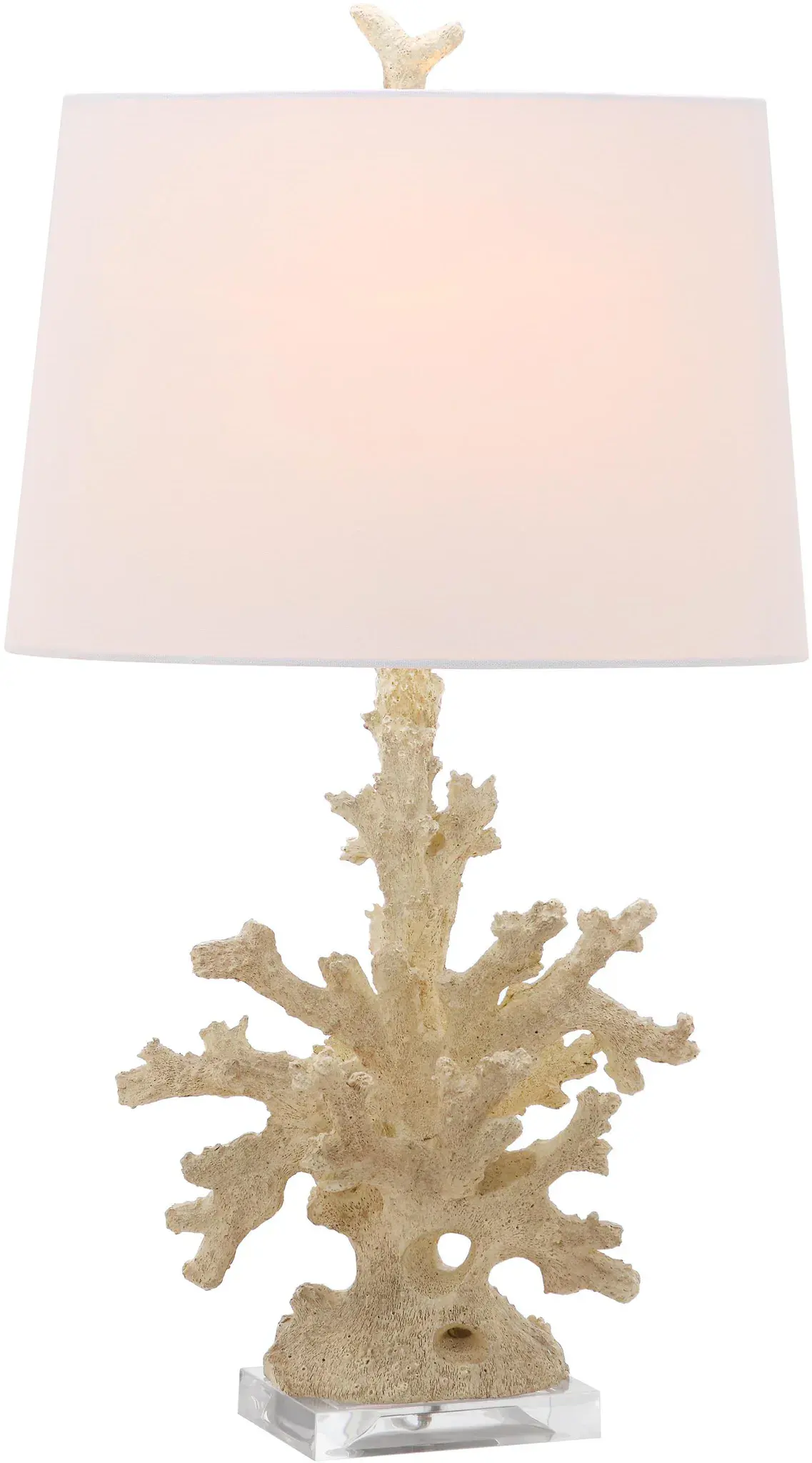 Faux Coral Branch Table Lamp (Set Of 2)
