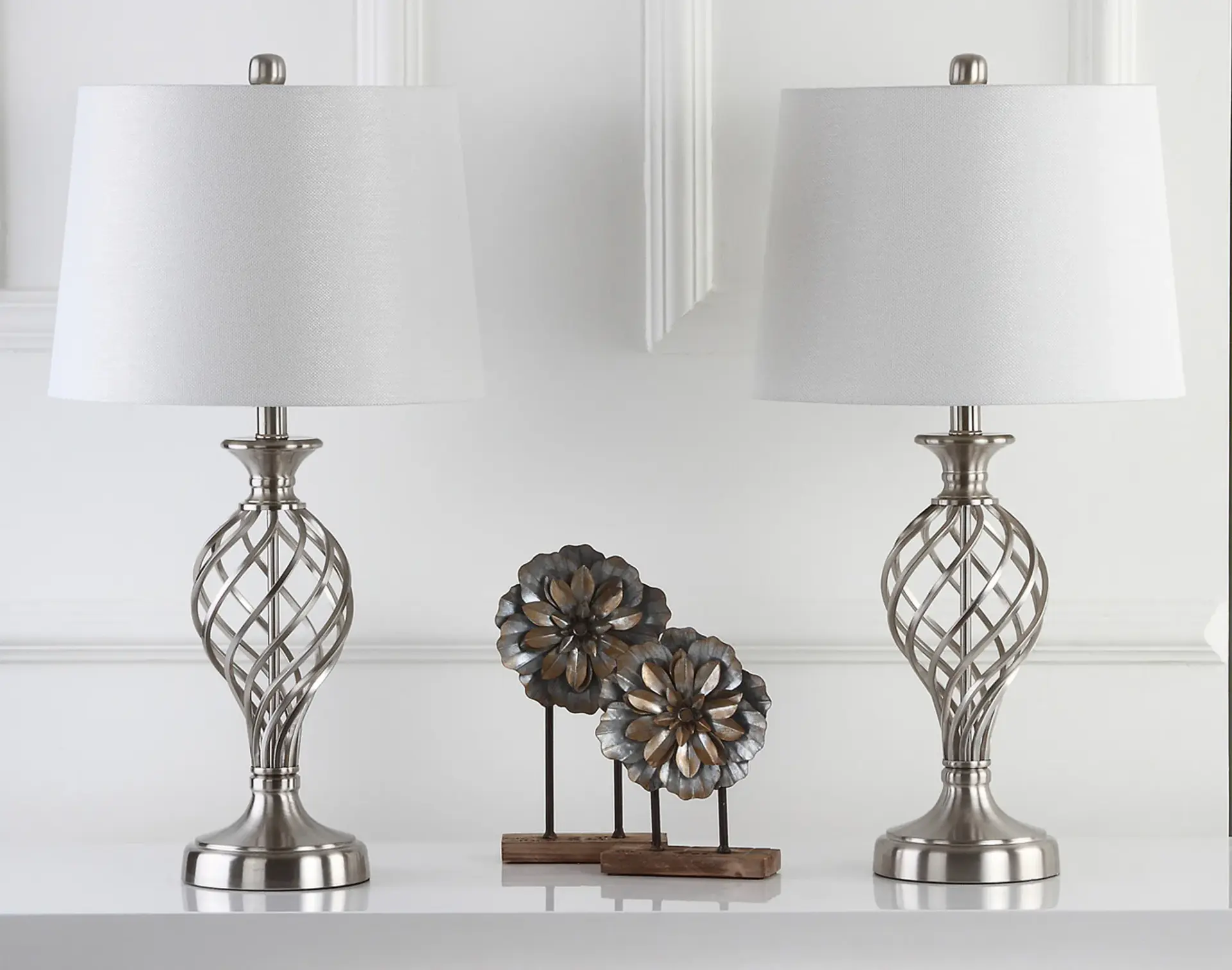 Lattice Urn Table Lamp (Set of 2)