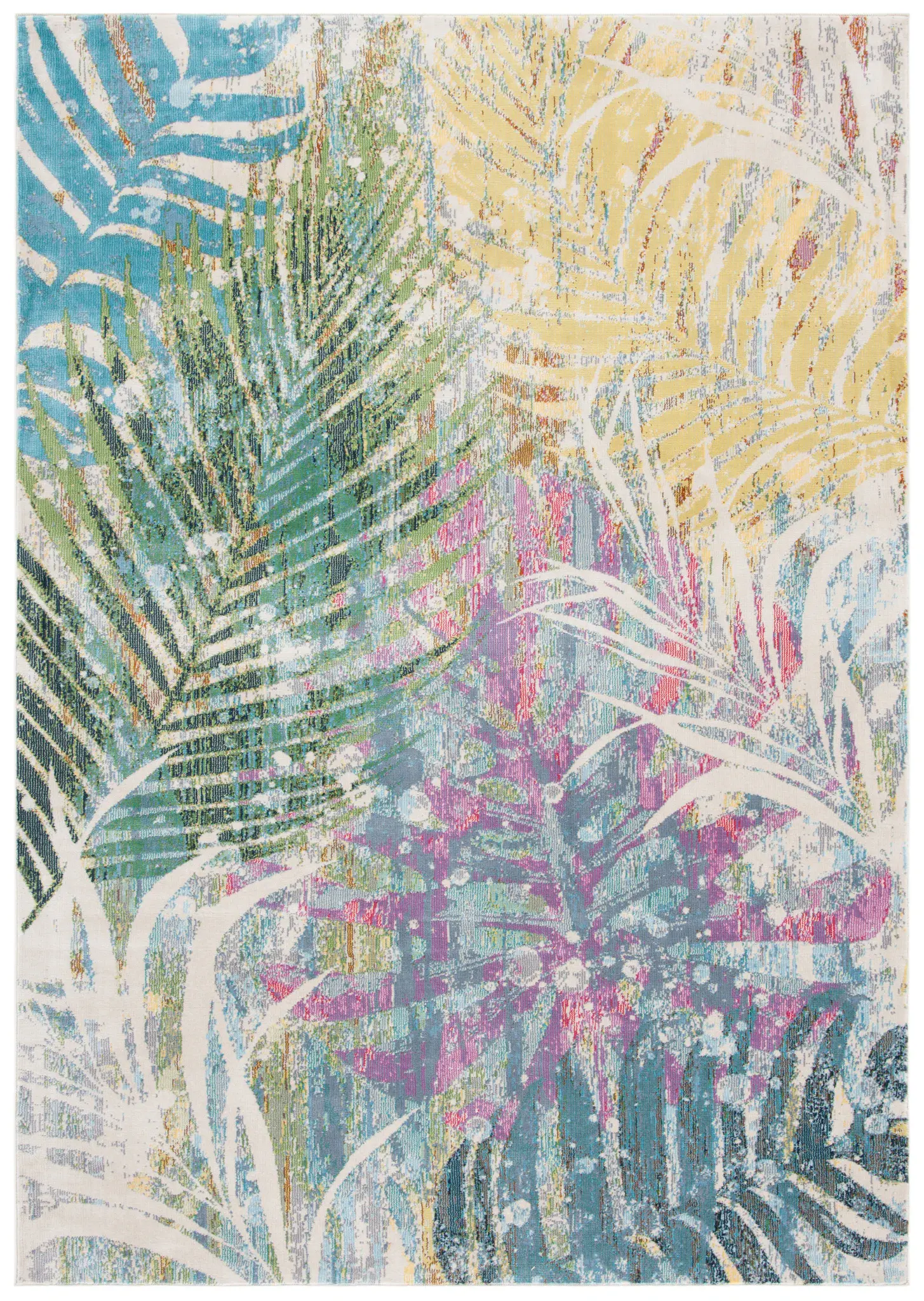 Lillian Tropical Palm Leaf Rug