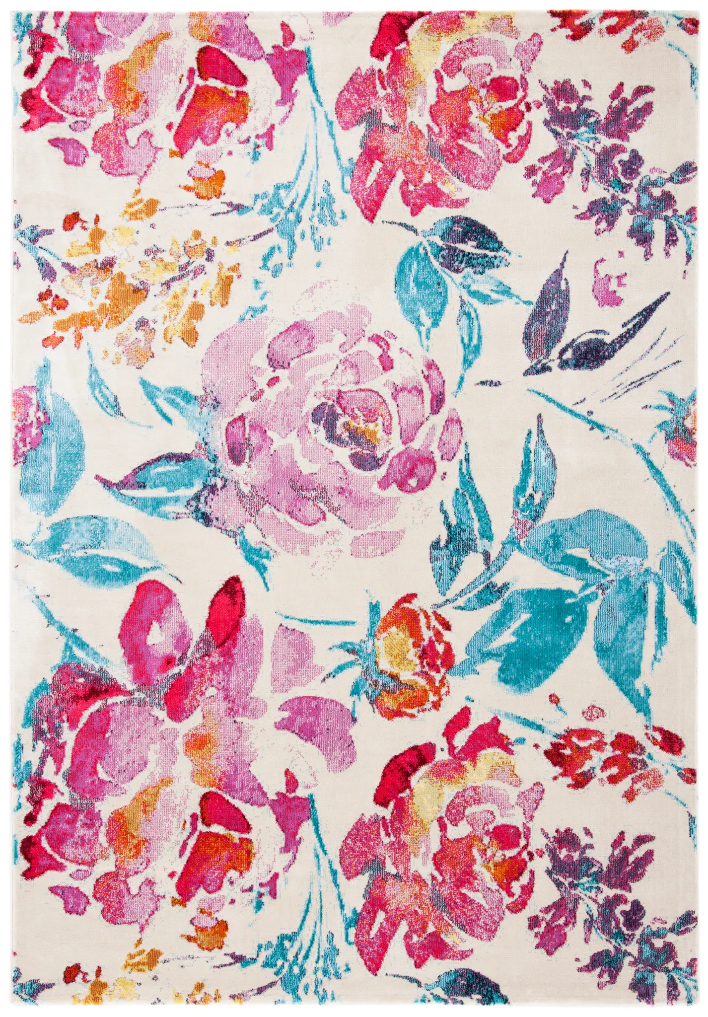 Lillian Painterly Floral Rug