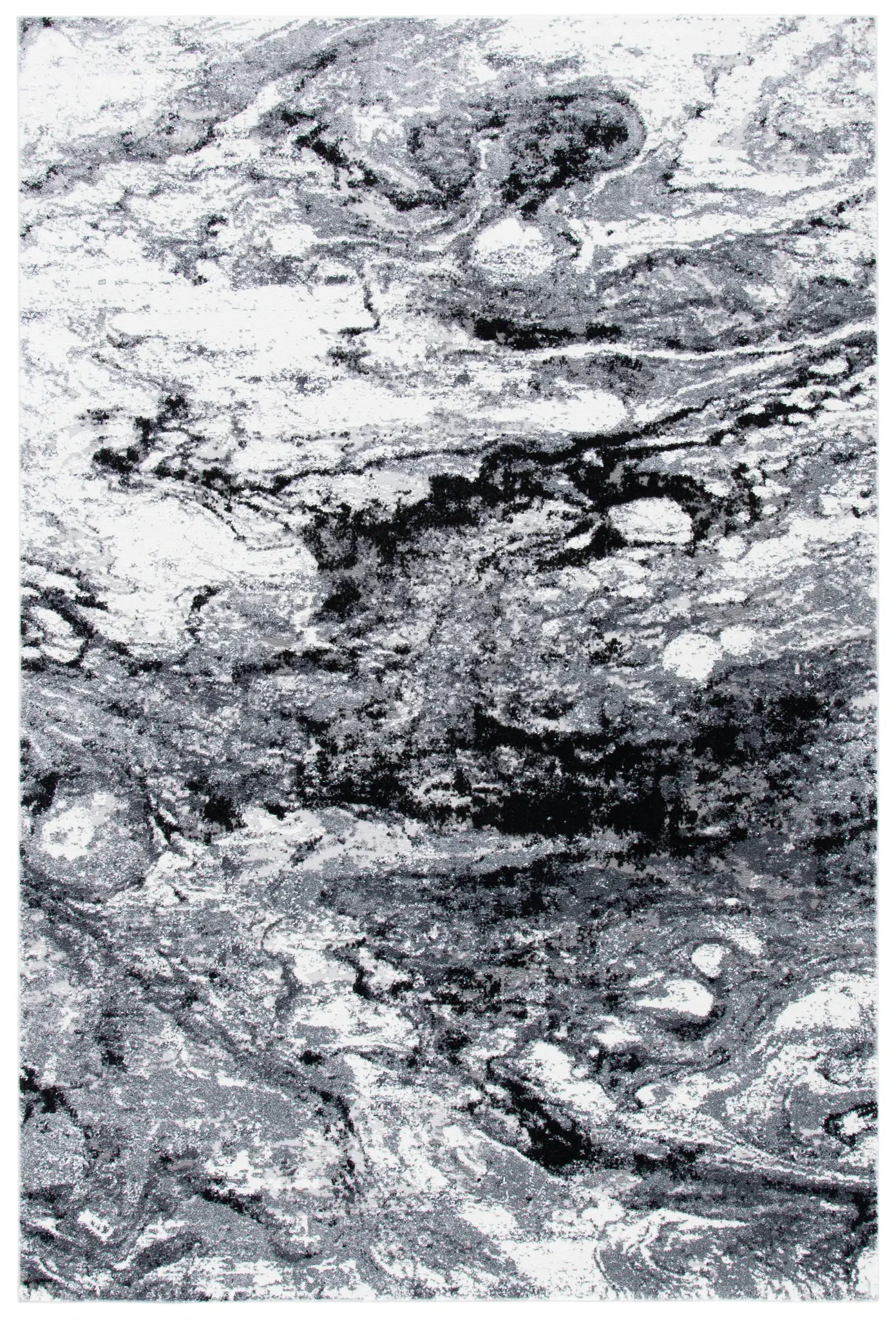 Lilypond Marbled Abstract Rug
