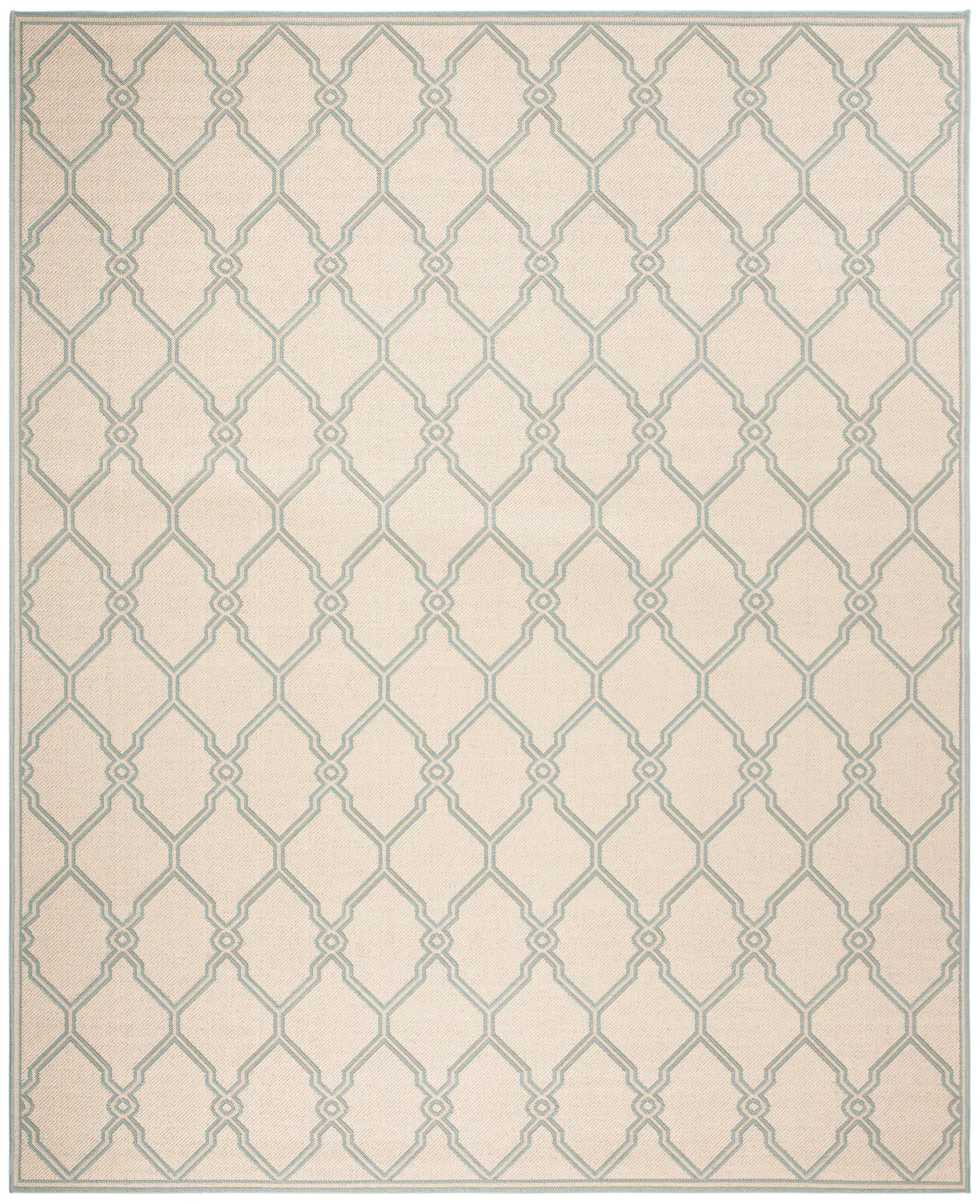Linden Geometric Trellis Outdoor Rug