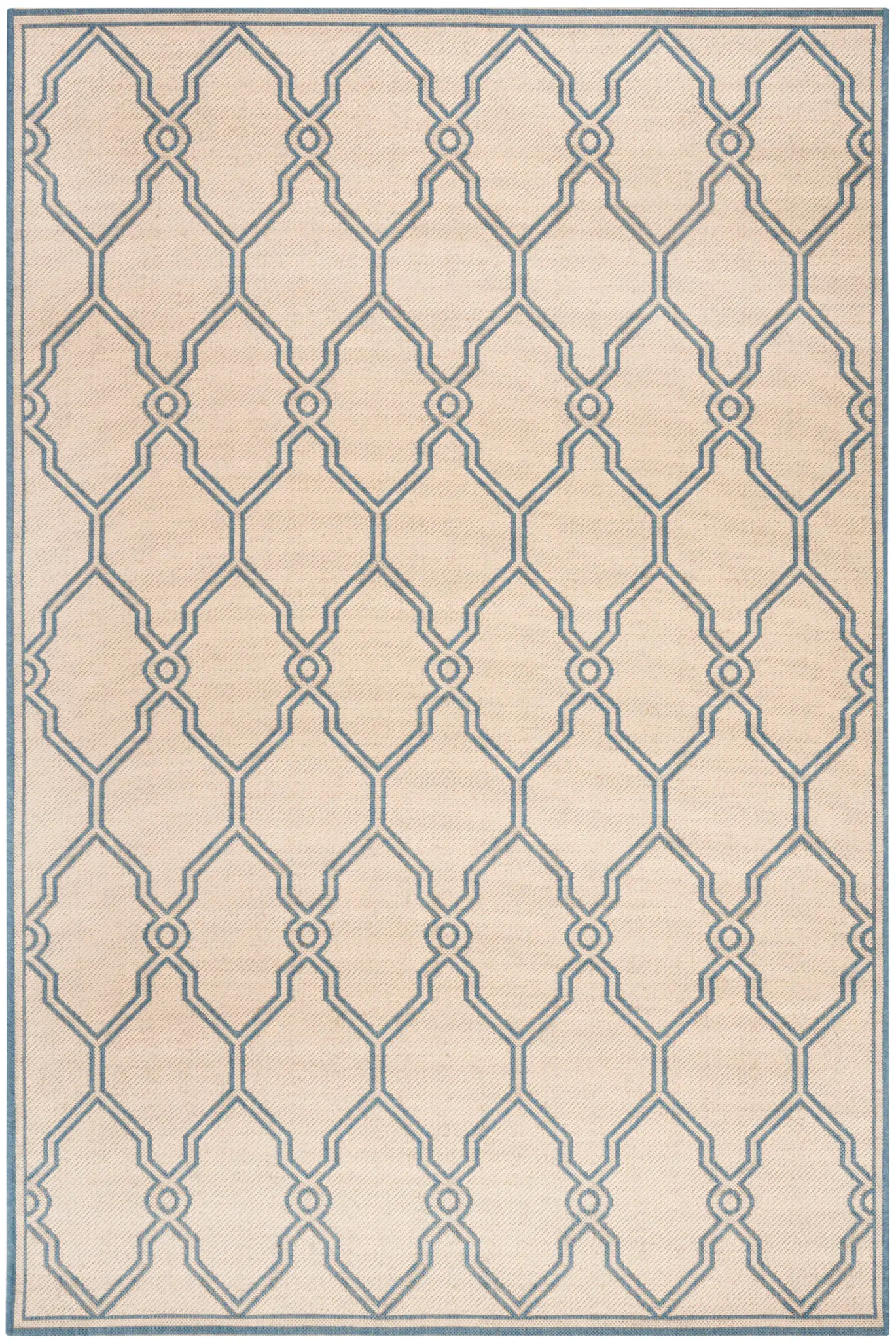 Linden Geometric Trellis Outdoor Rug
