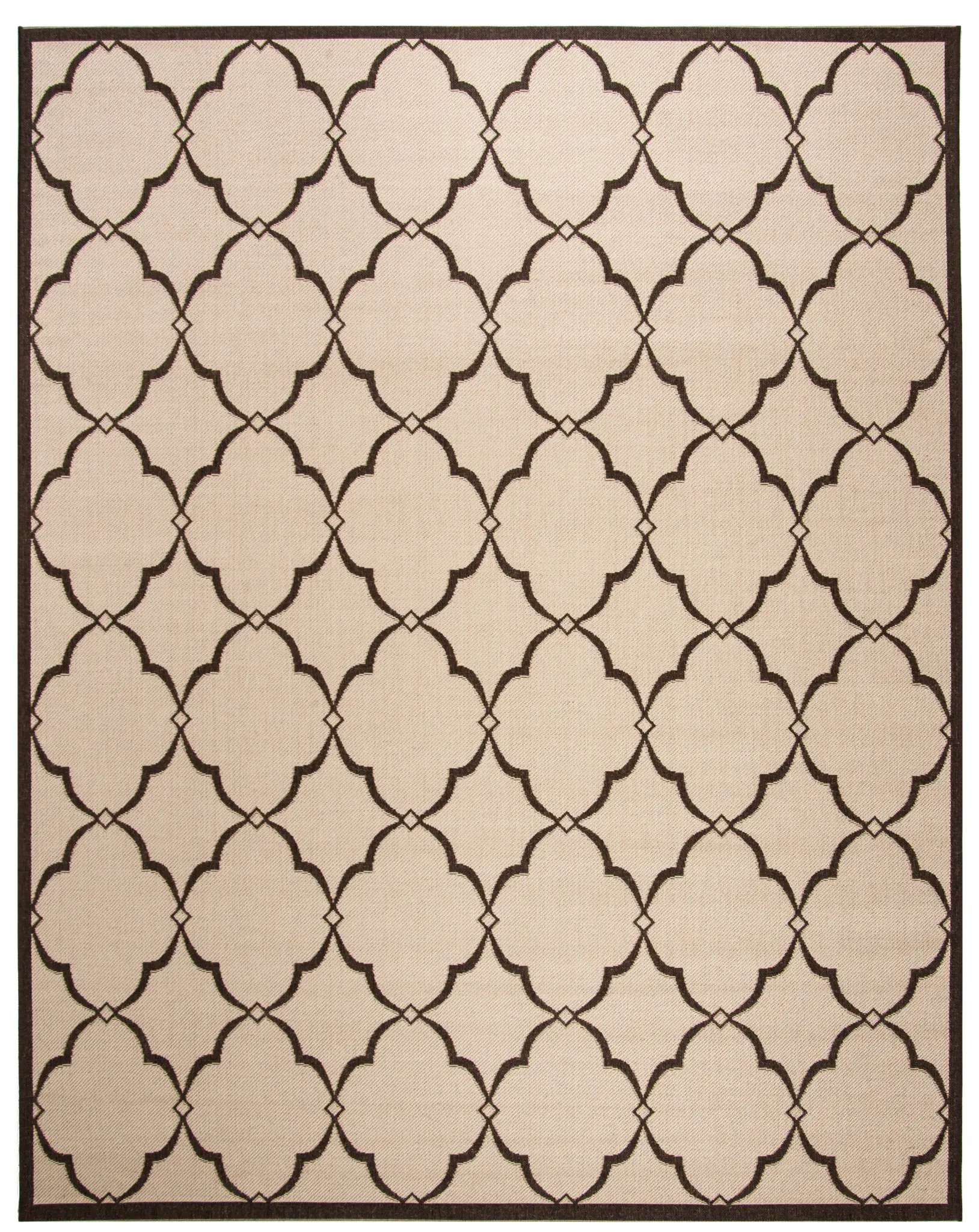 Linden Moroccan Quatrefoil Outdoor Rug