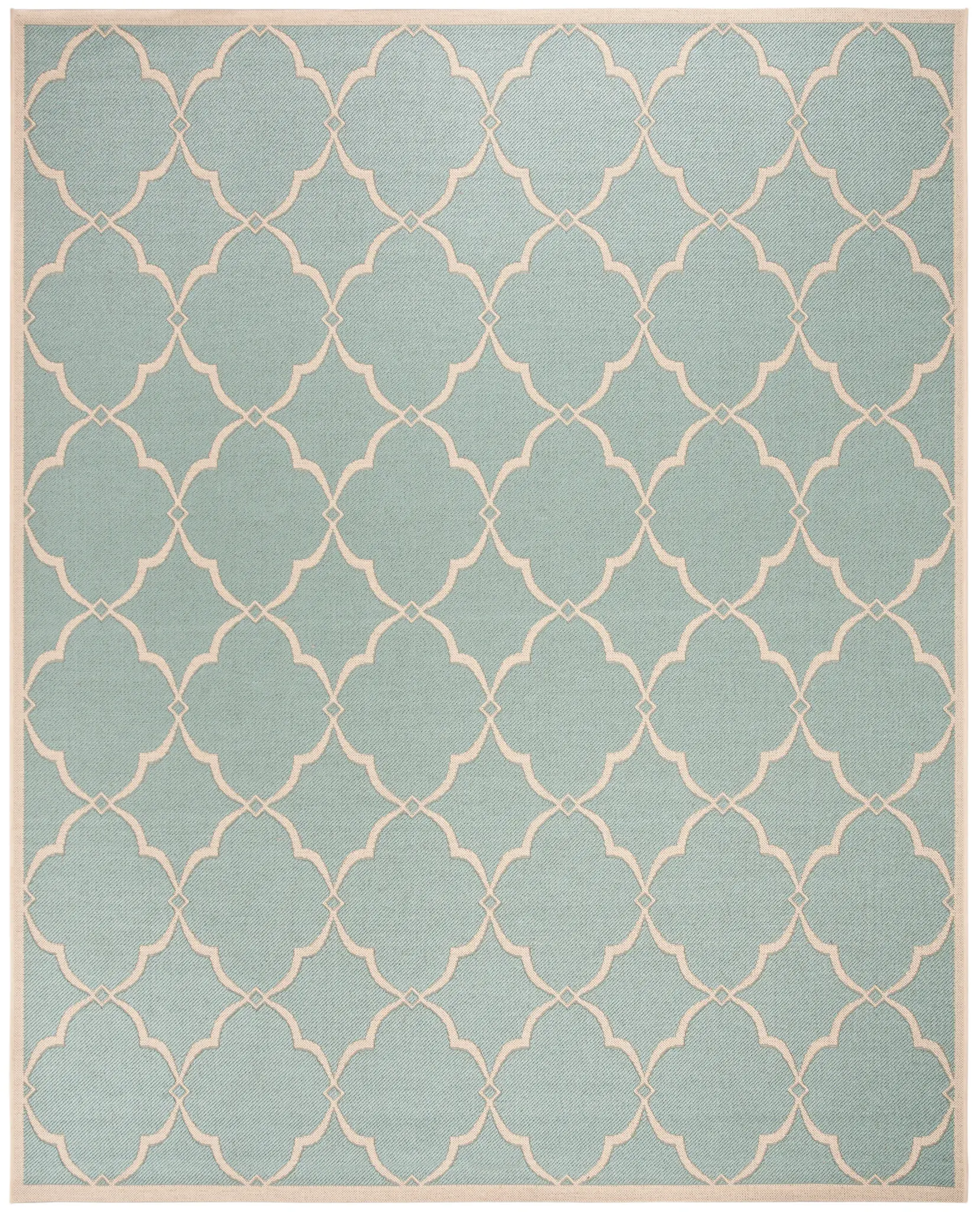 Linden Moroccan Quatrefoil Outdoor Rug