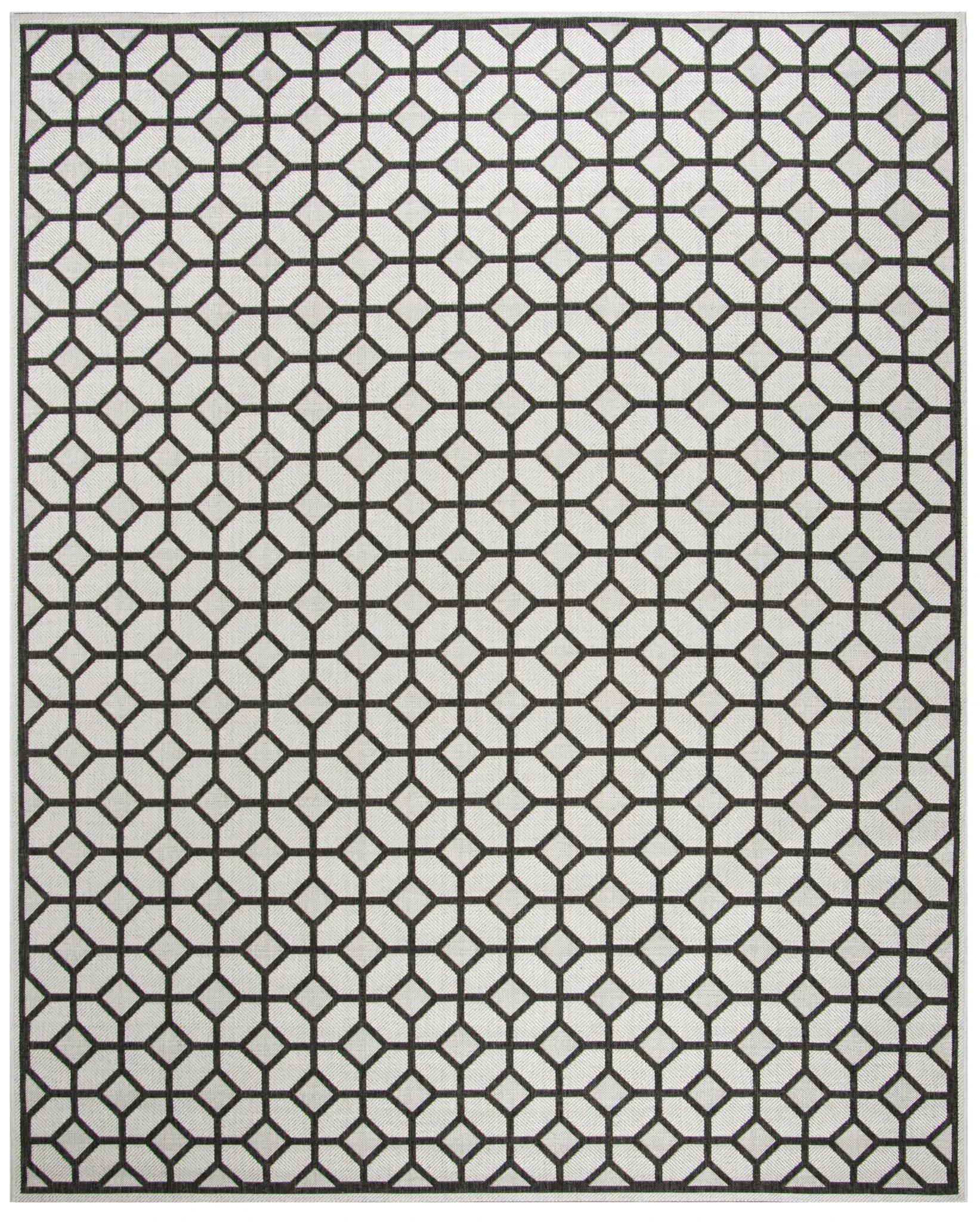 Linden Diamond Lattice Outdoor Rug