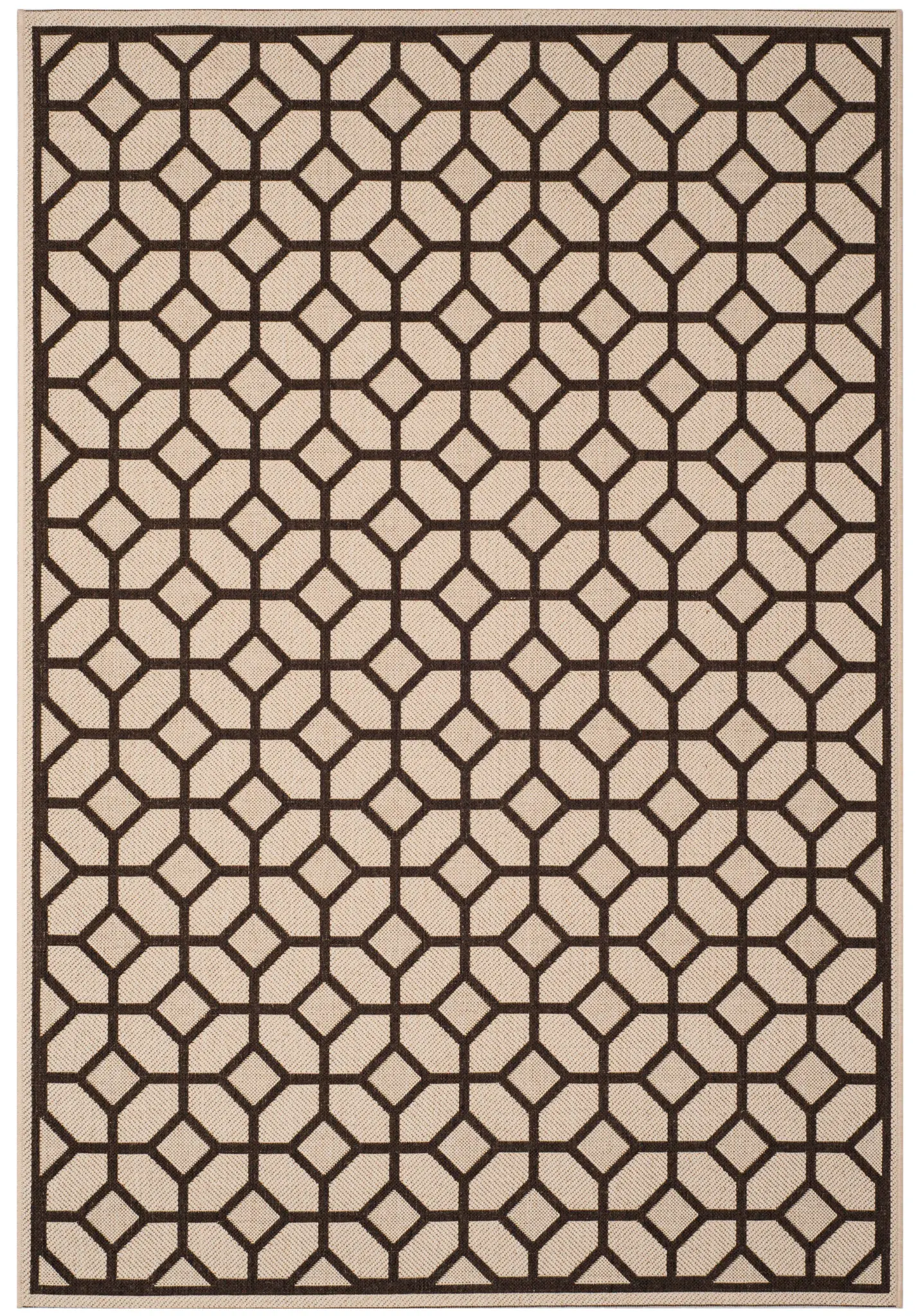 Linden Diamond Lattice Outdoor Rug