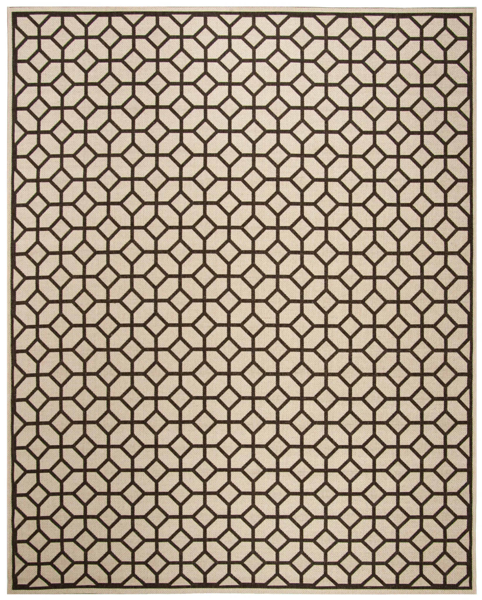 Linden Diamond Lattice Outdoor Rug