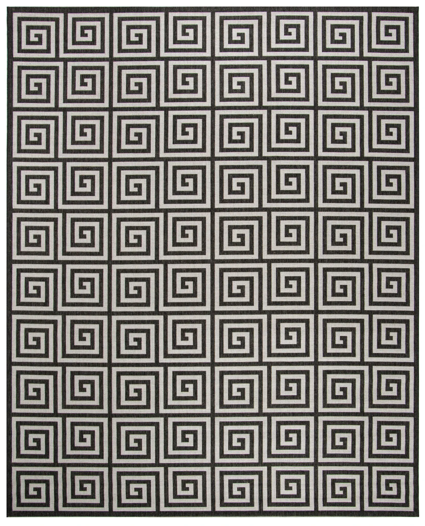 Linden Greek Key Grid Outdoor Rug