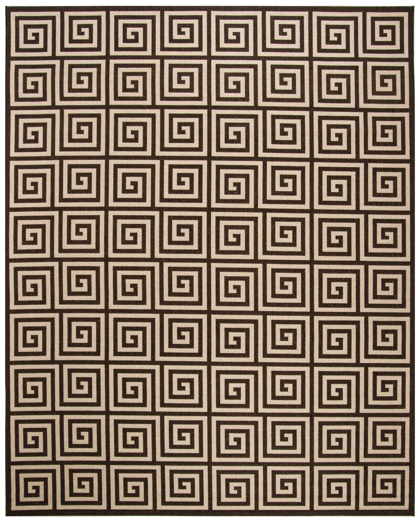Linden Greek Key Grid Outdoor Rug