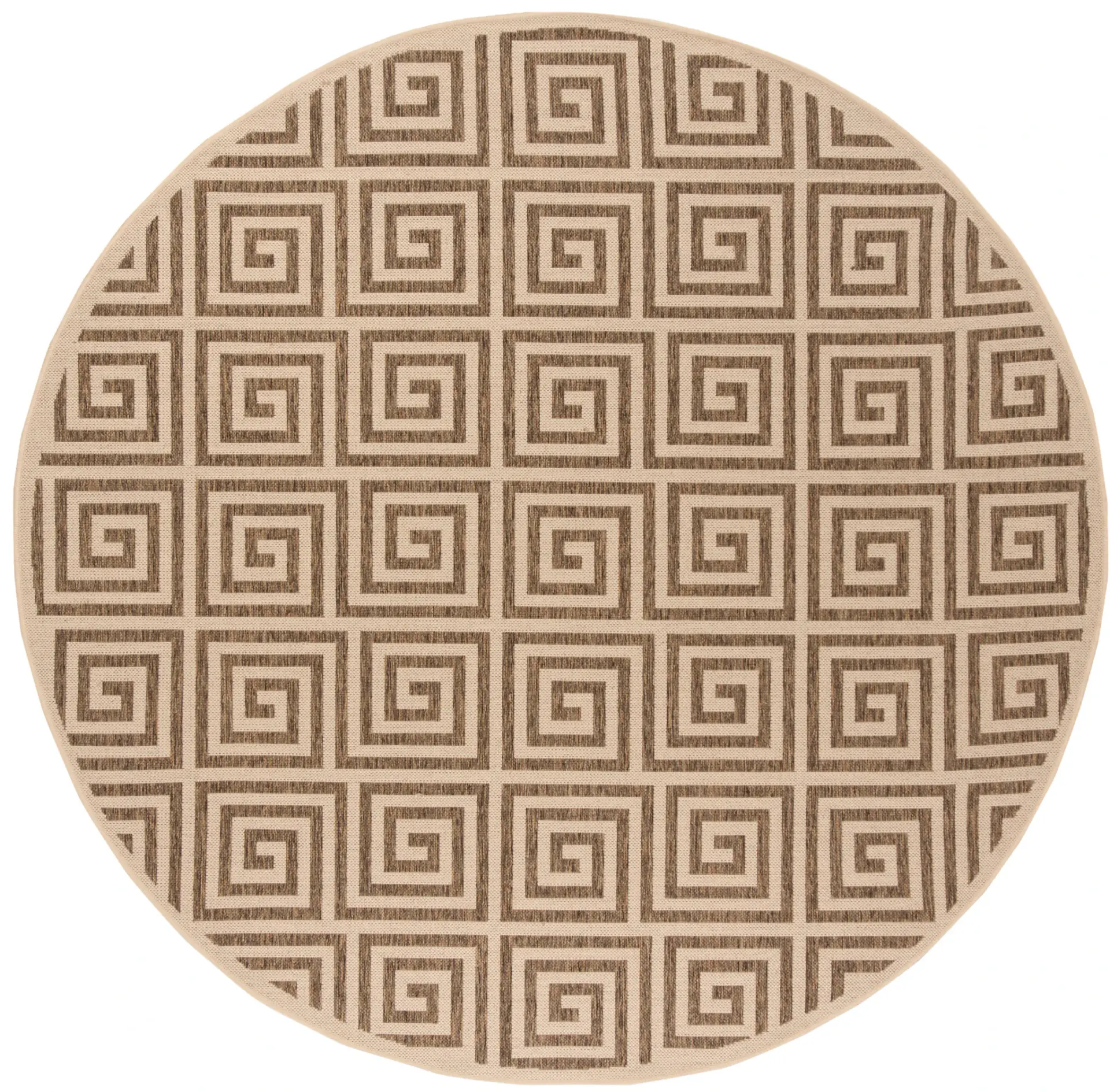 Linden Greek Key Grid Outdoor Rug