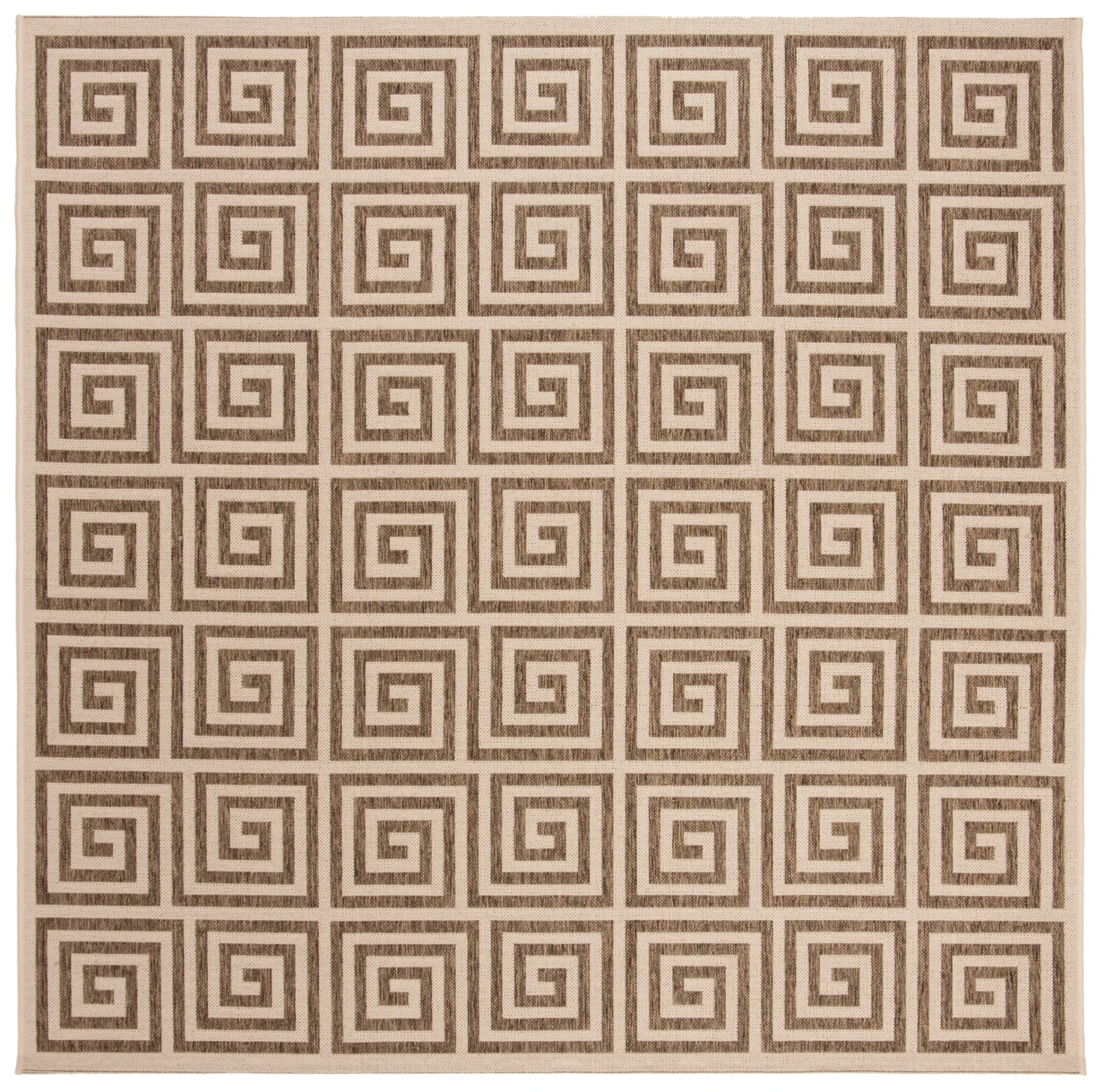 Linden Greek Key Grid Outdoor Rug