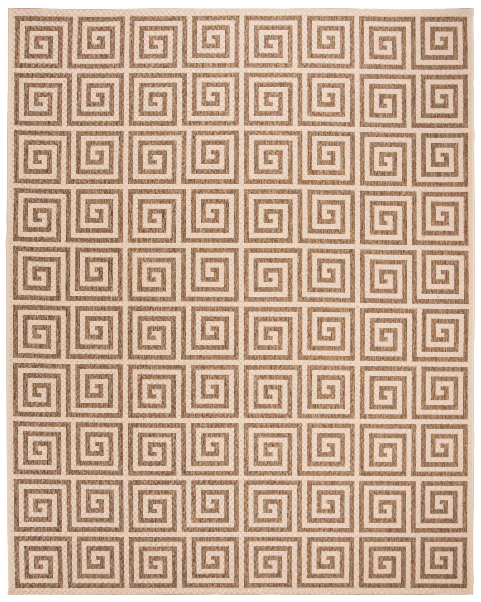 Linden Greek Key Grid Outdoor Rug