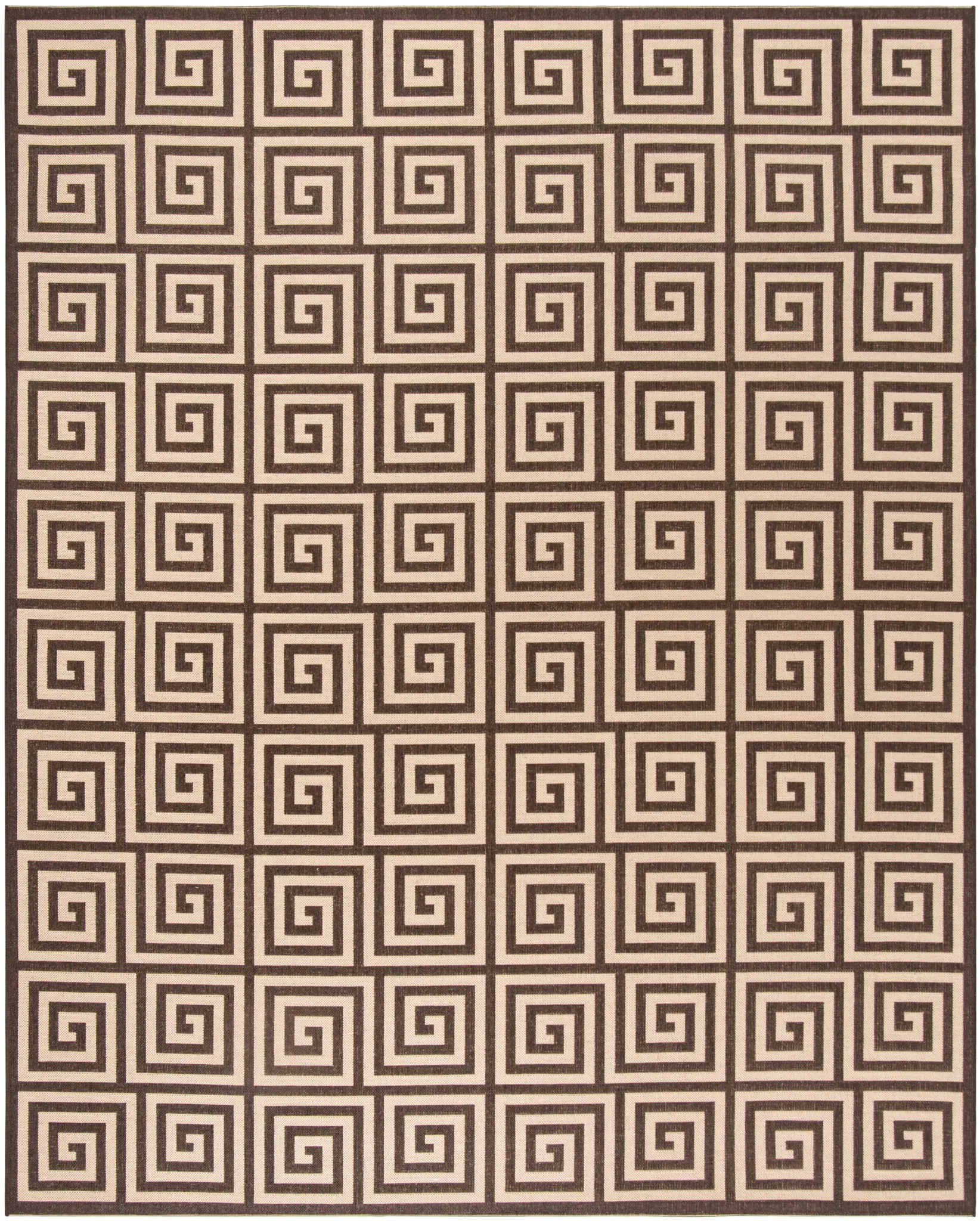 Linden Greek Key Grid Outdoor Rug