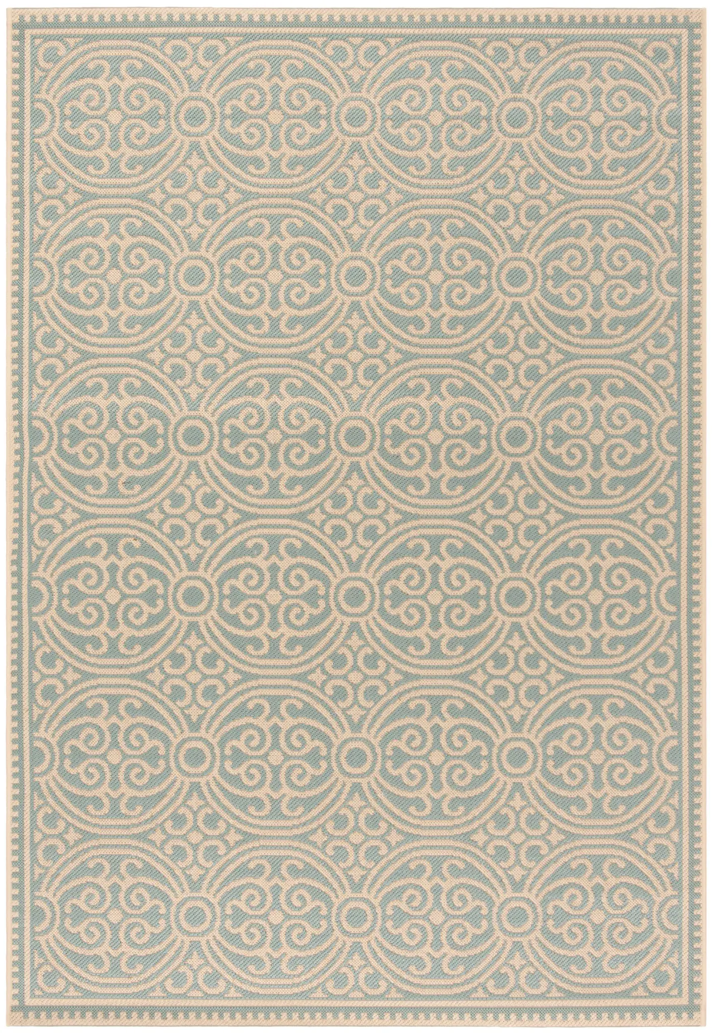Linden Interlocking Circle Outdoor Rug
