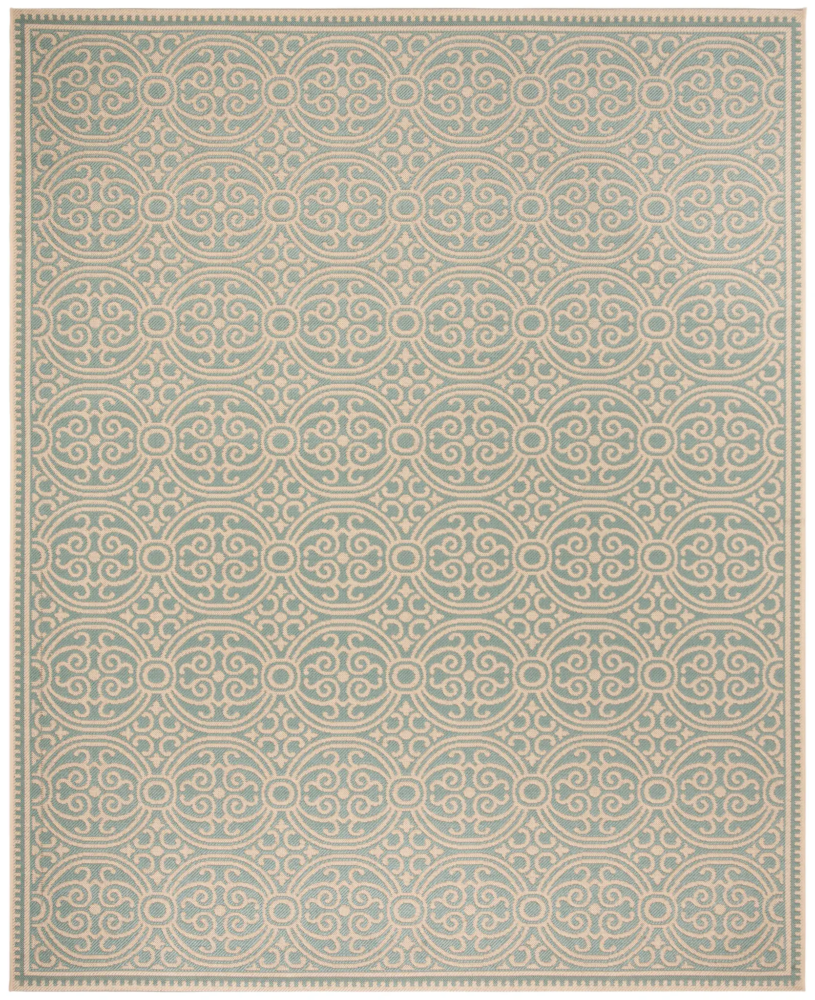 Linden Interlocking Circle Outdoor Rug